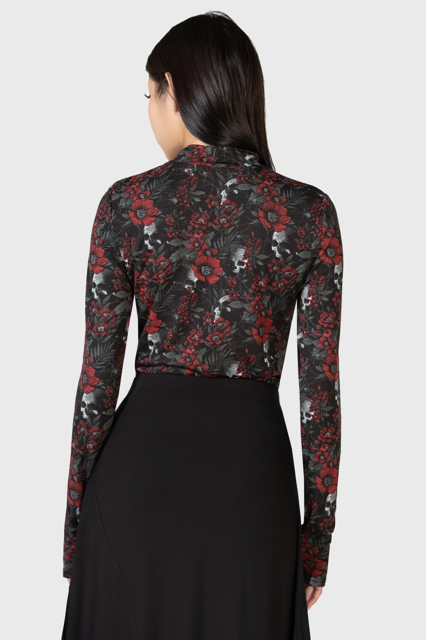 Pitiful Petals Long Sleeve Top - Resurrect Female Product Image