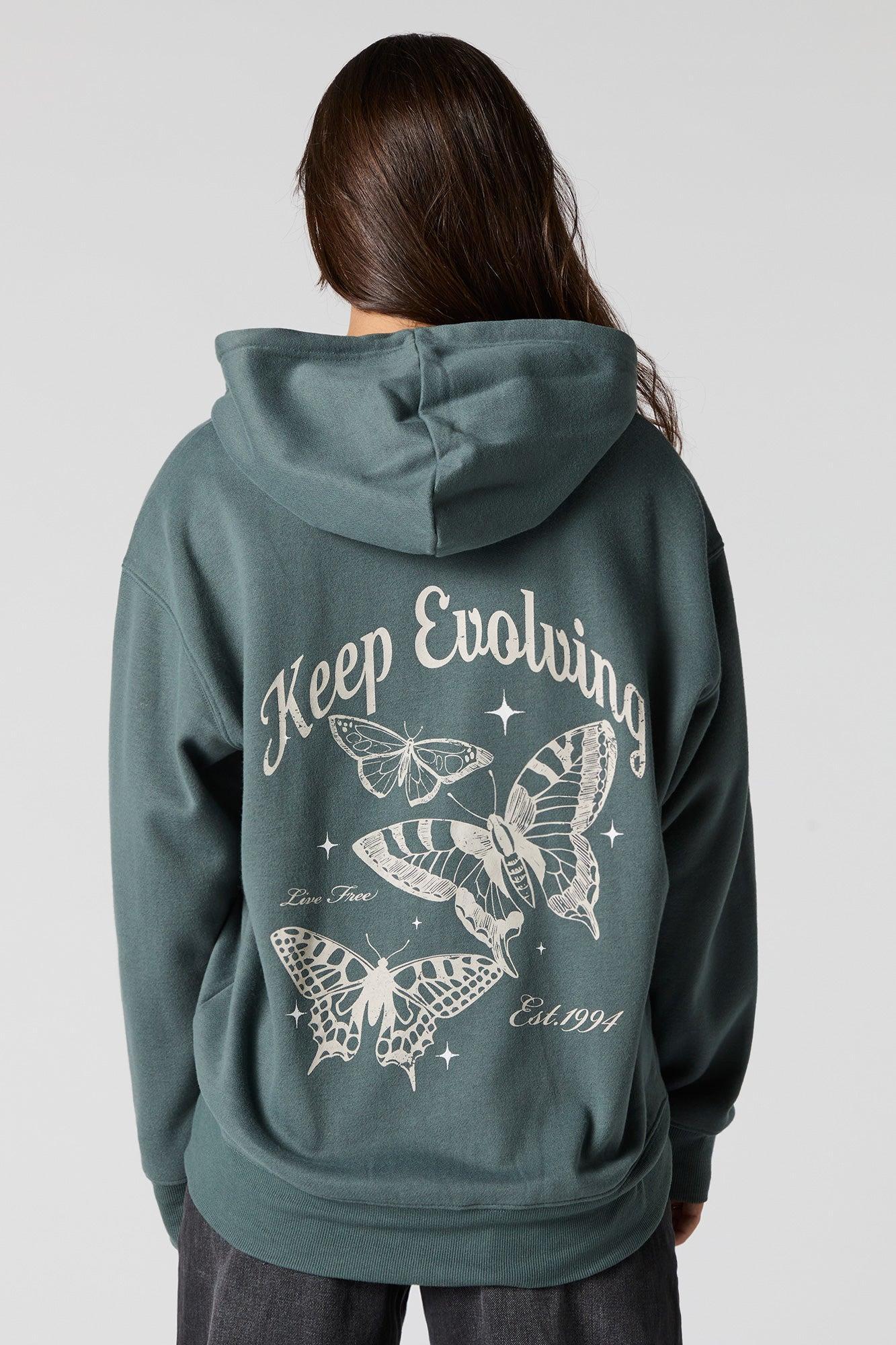 Graphic Fleece Zip-Up Hoodie Female Product Image