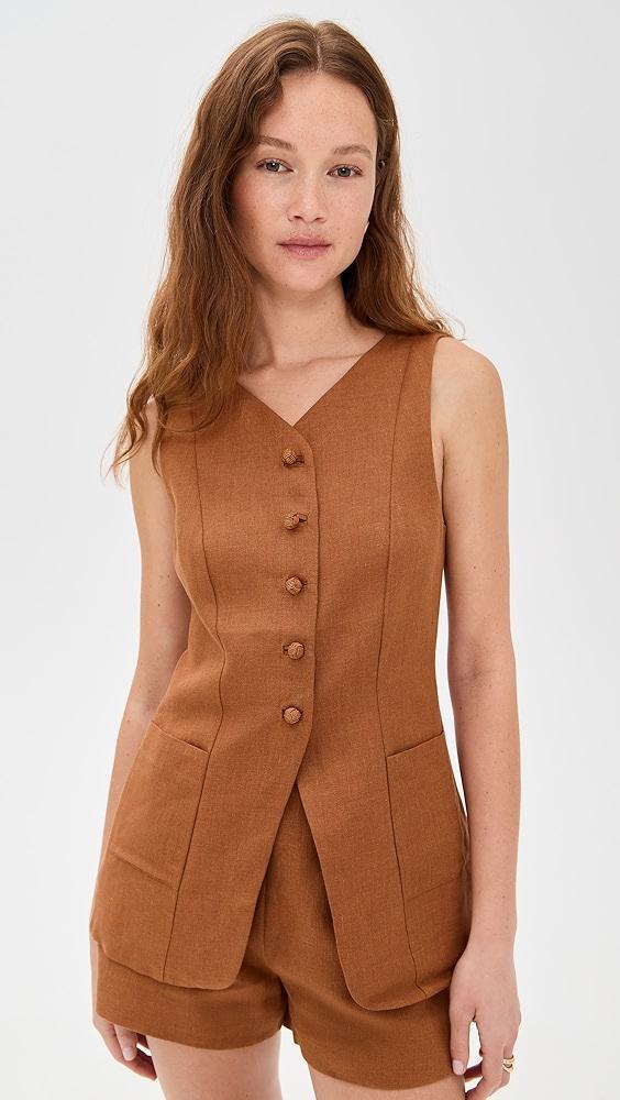 POSSE Lorenzo High Neck Vest | Shopbop Product Image