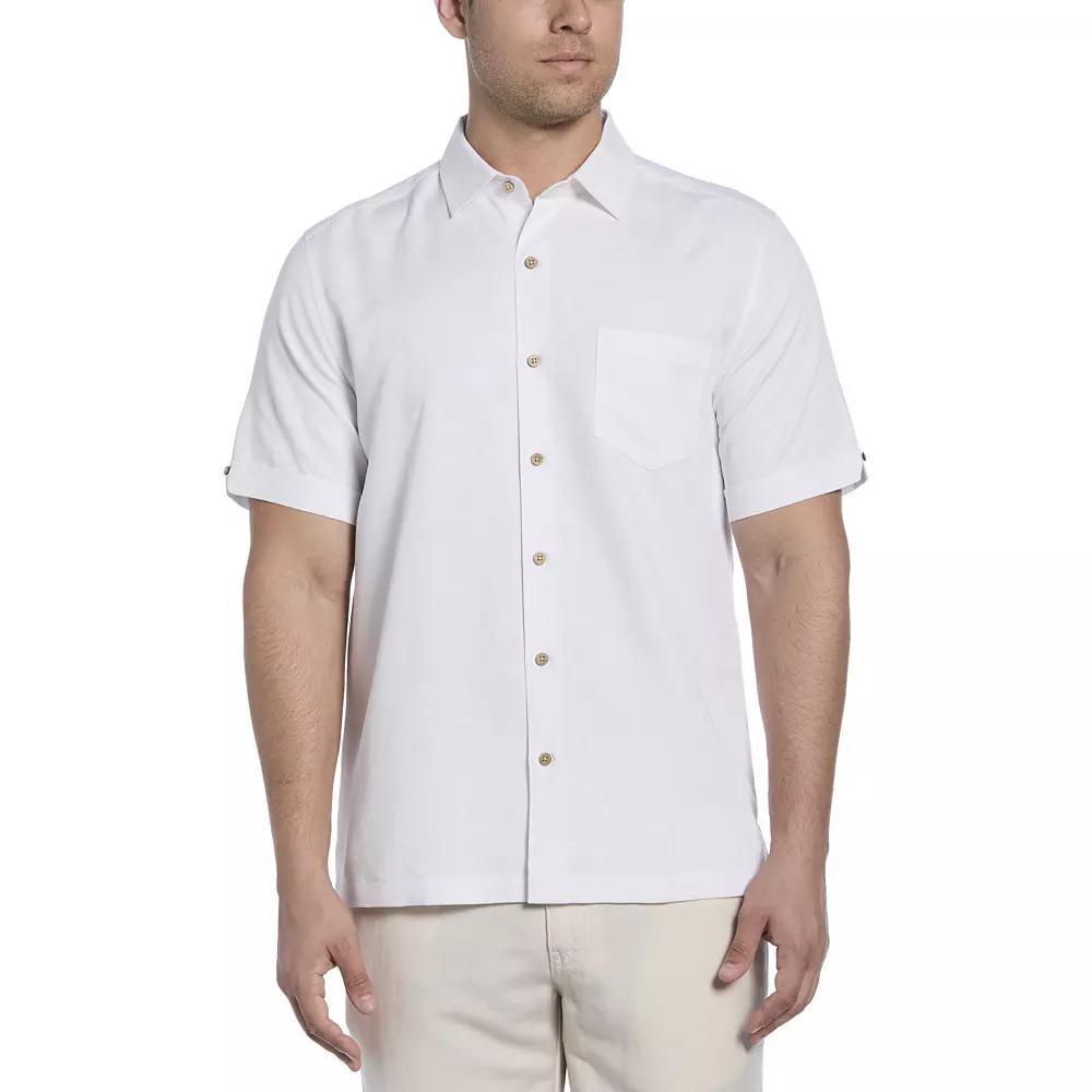 Men's Cubavera Short Sleeve Button-Down Shirt, Size: XL, Brilliant White Product Image