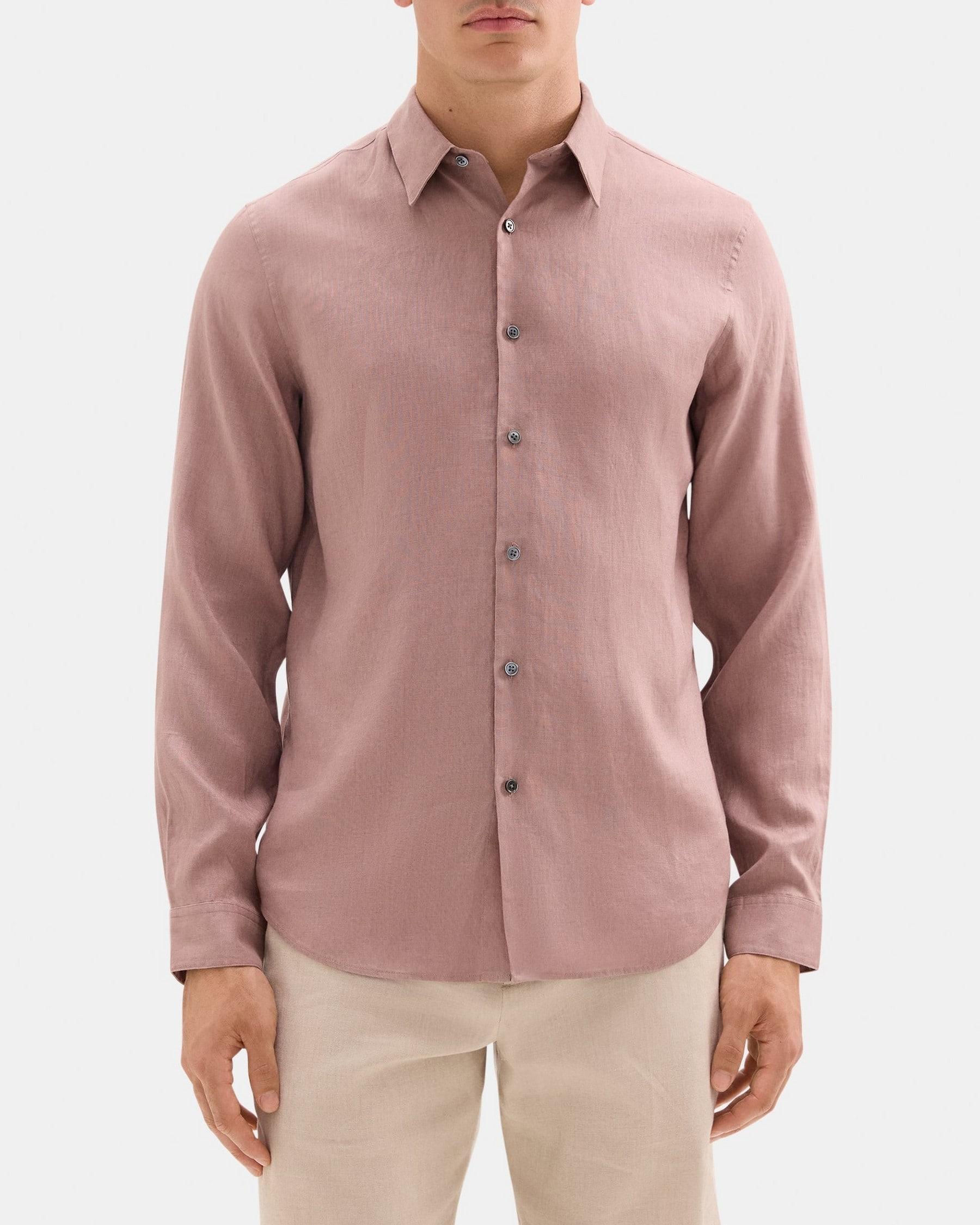 Standard-Fit Shirt in Linen Product Image