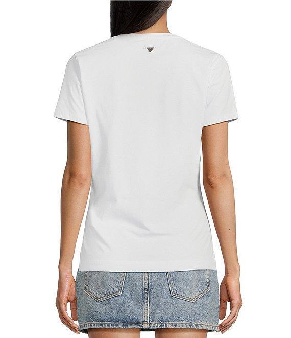 Guess Short Sleeve Flower Triangle Graphic T-shirt Product Image