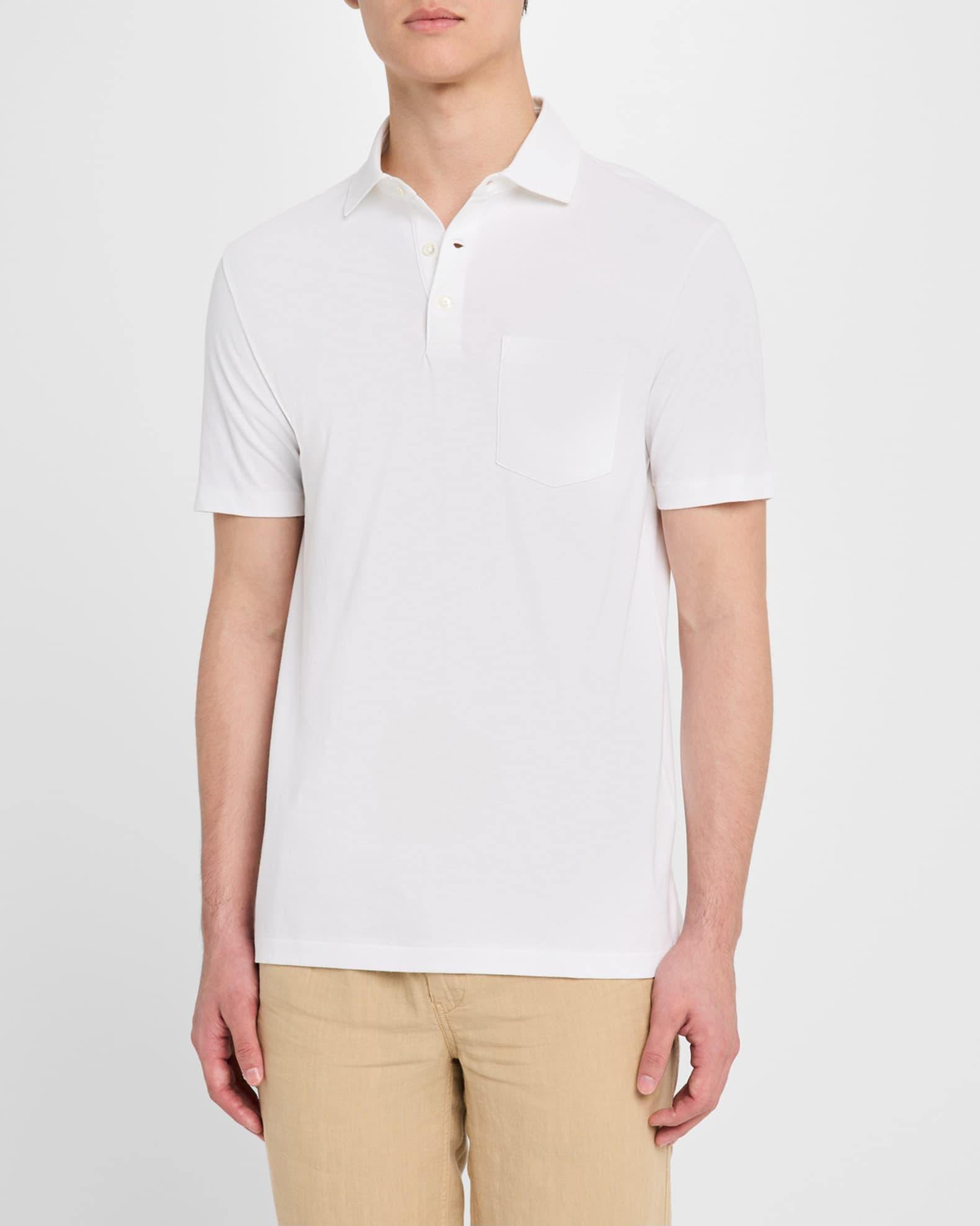 Men's Striped Lisle Polo Shirt Product Image