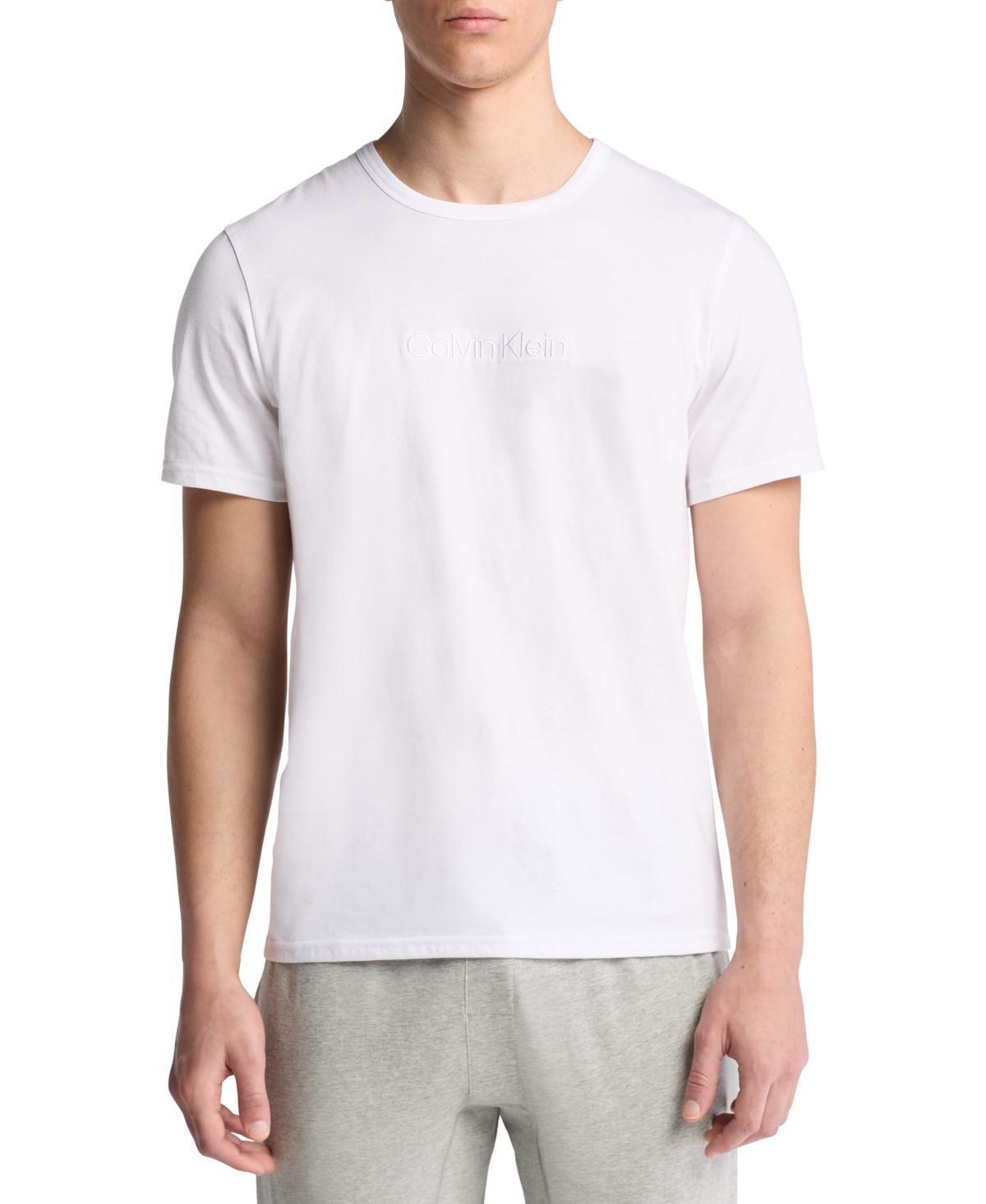 Calvin Klein Men's Calvin Klein Logo Sleep T-Shirt - Grey - L Product Image