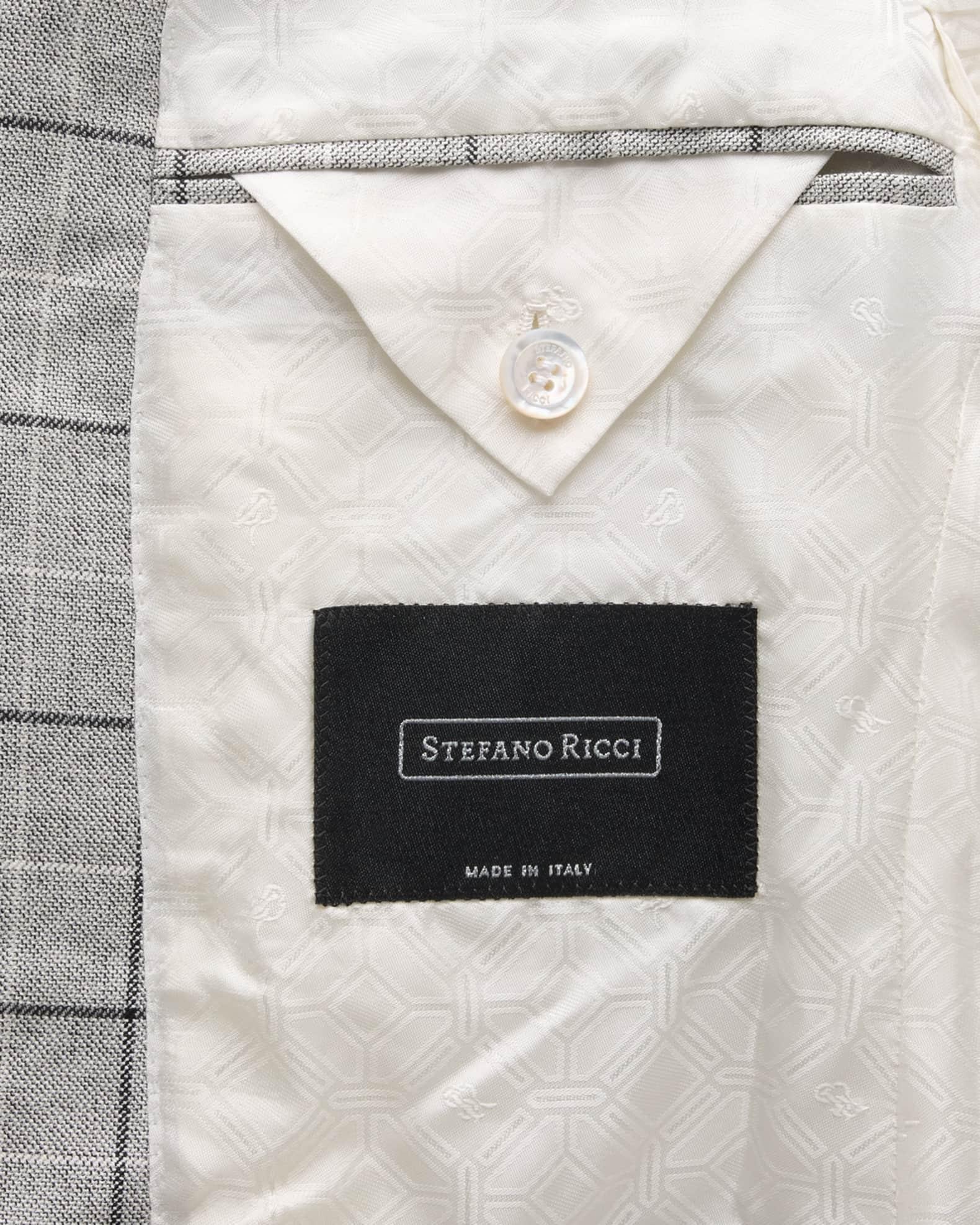 Men's Wool and Silk Two-Button Jacket Product Image