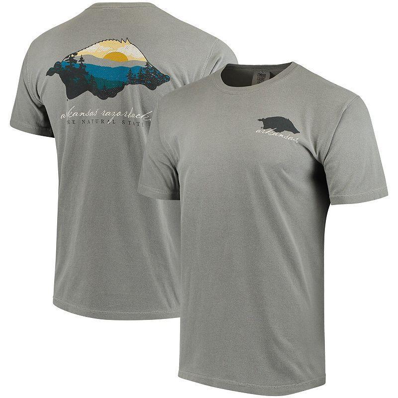 Men's Gray Arkansas Razorbacks Comfort Colors Local T-Shirt, Size: Medium, Grey Product Image