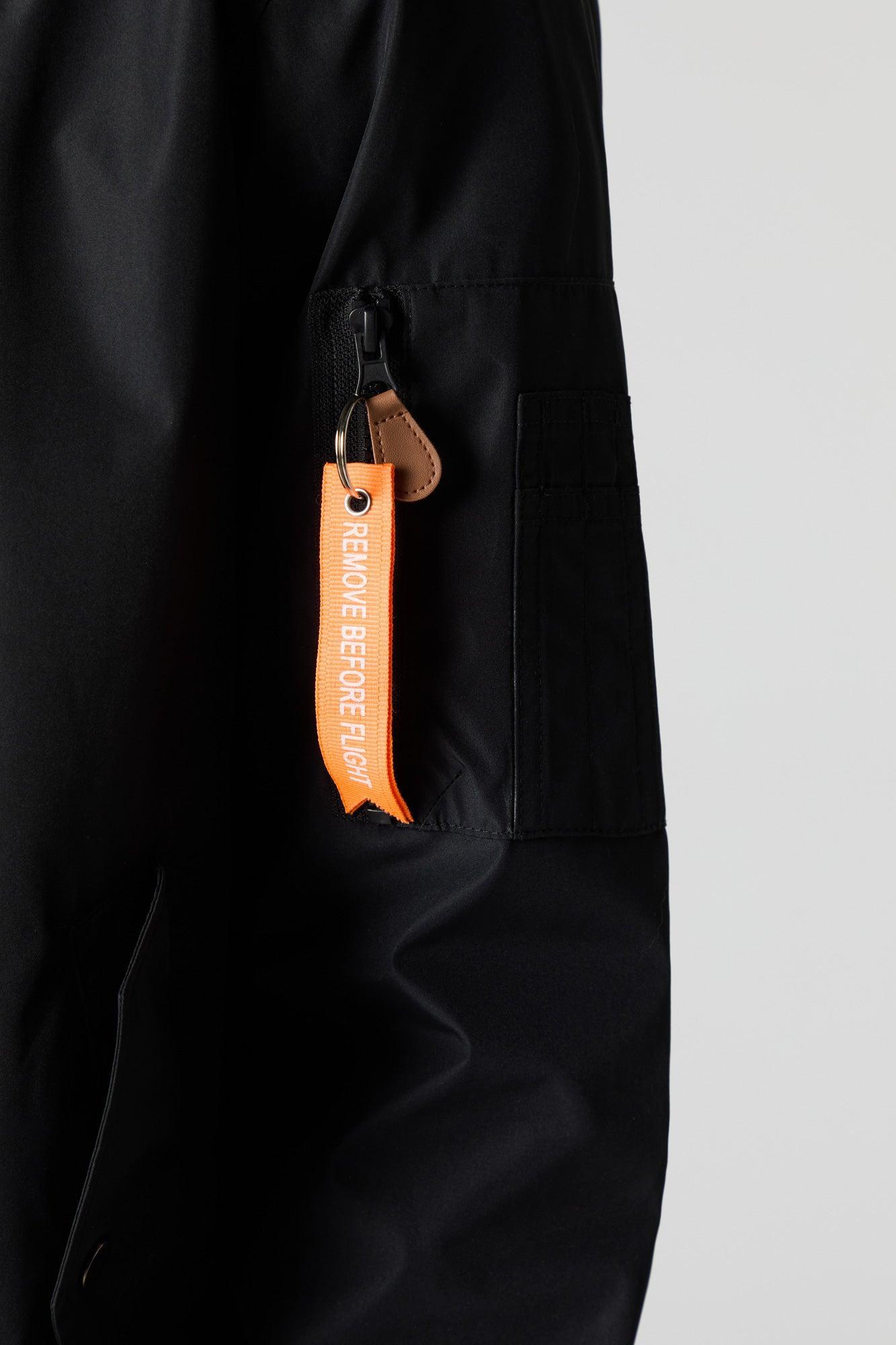 Nylon Bomber Jacket Male Product Image