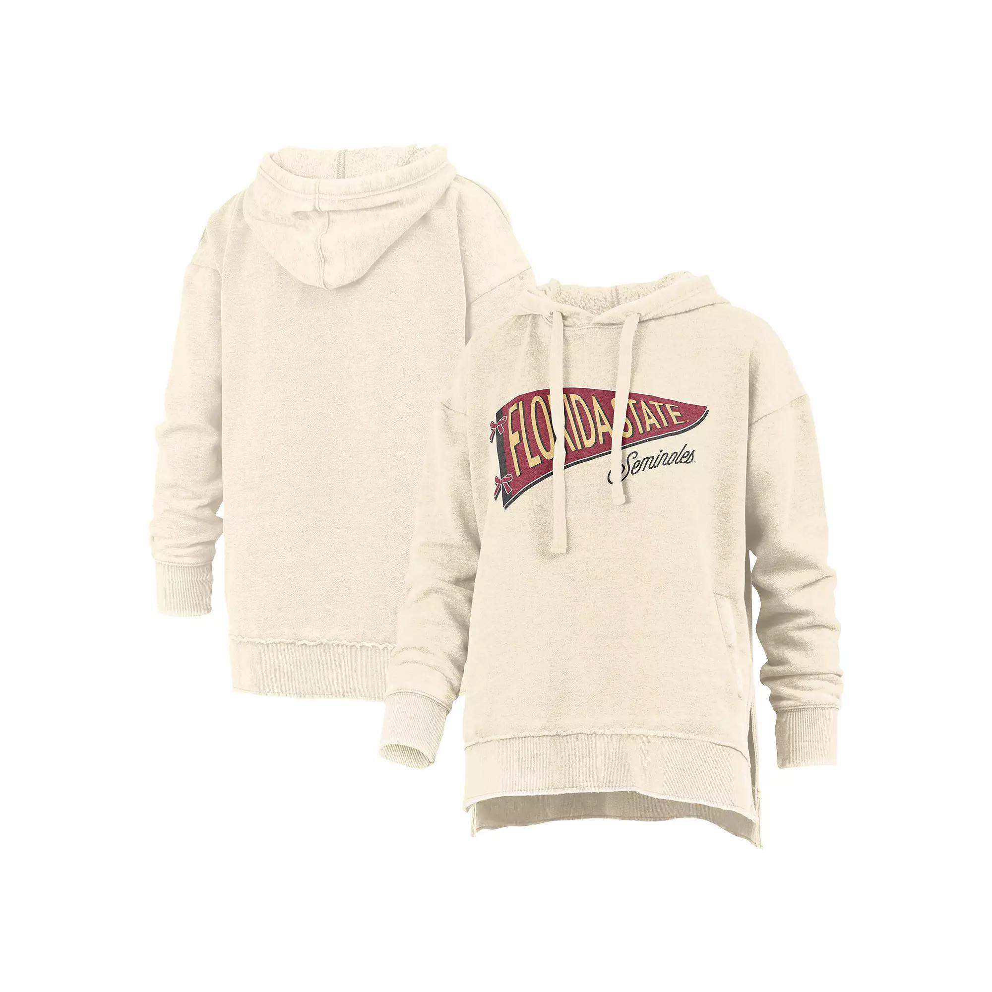 Womens Pressbox Cream Florida State Seminoles Marni Pullover Hoodie Product Image