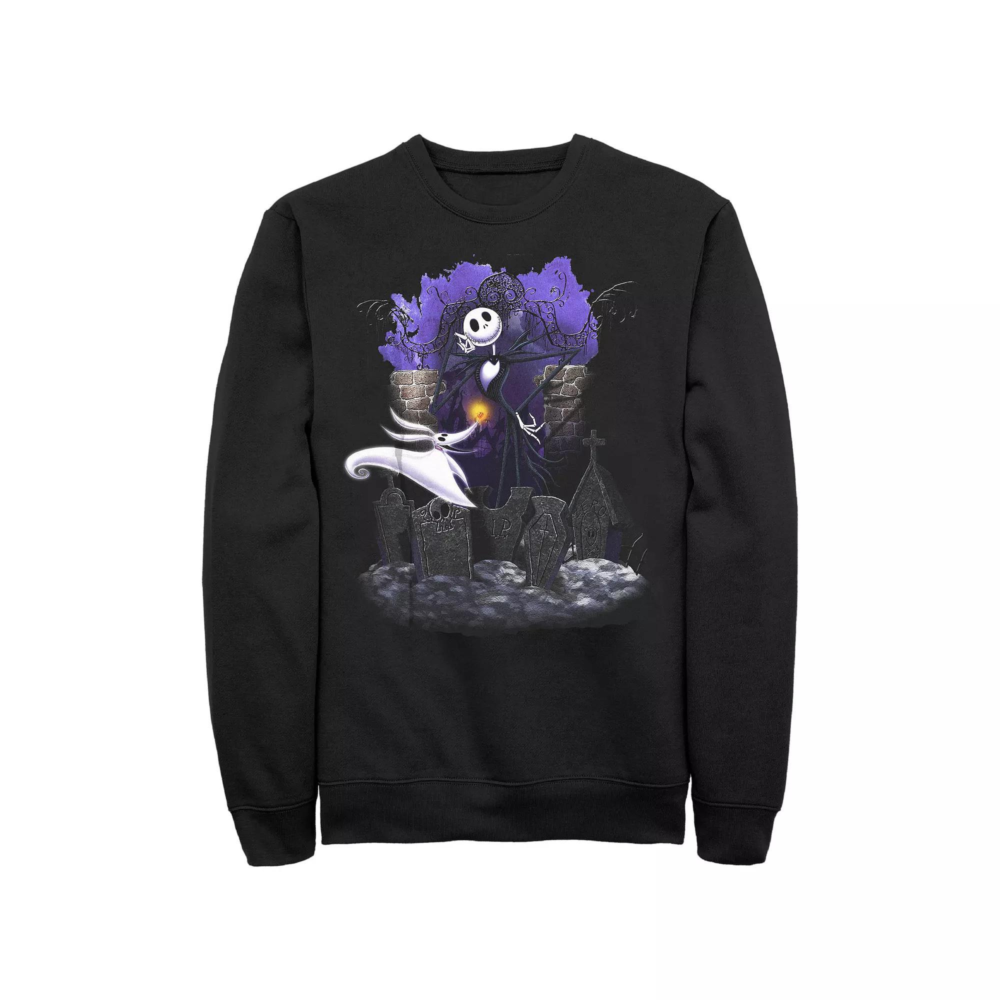 Disney's The Nightmare Before Christmas Graveyard Buddies Men's Graphic Fleece, Size: Medium, Black Product Image