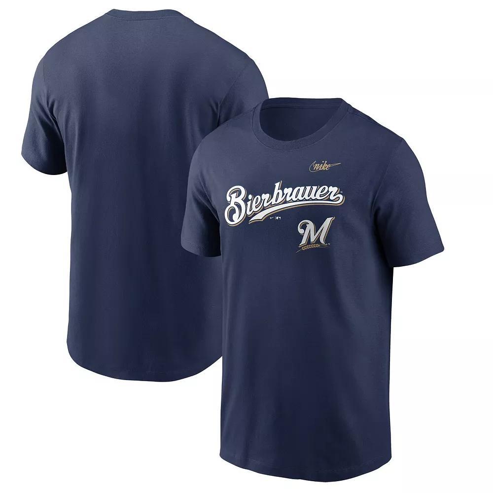 Men's Nike Heathered Navy Chicago Bears Local Tri-Blend T-Shirt, Size: Small, Blue Product Image
