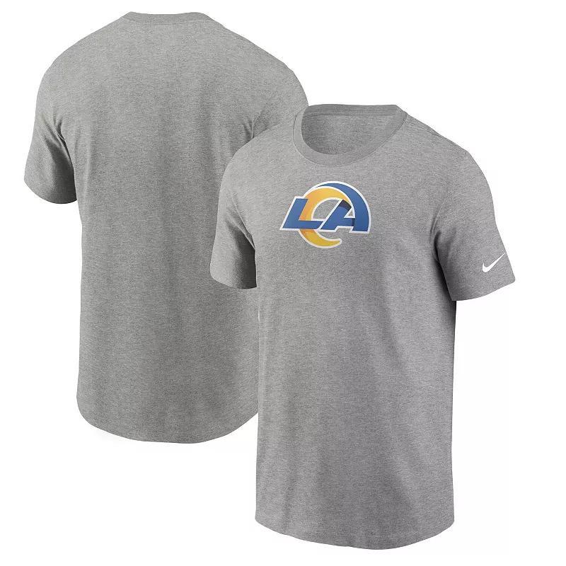 Mens Nike Heathered Gray Los Angeles Rams Primary Logo T-Shirt Product Image