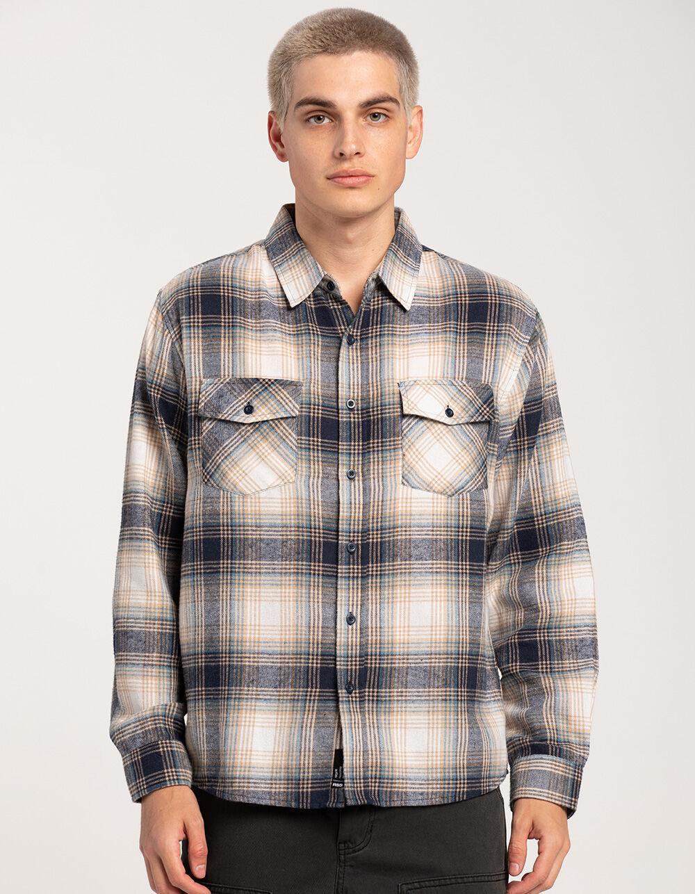 RSQ Mens Plaid Flannel - GREEN Product Image