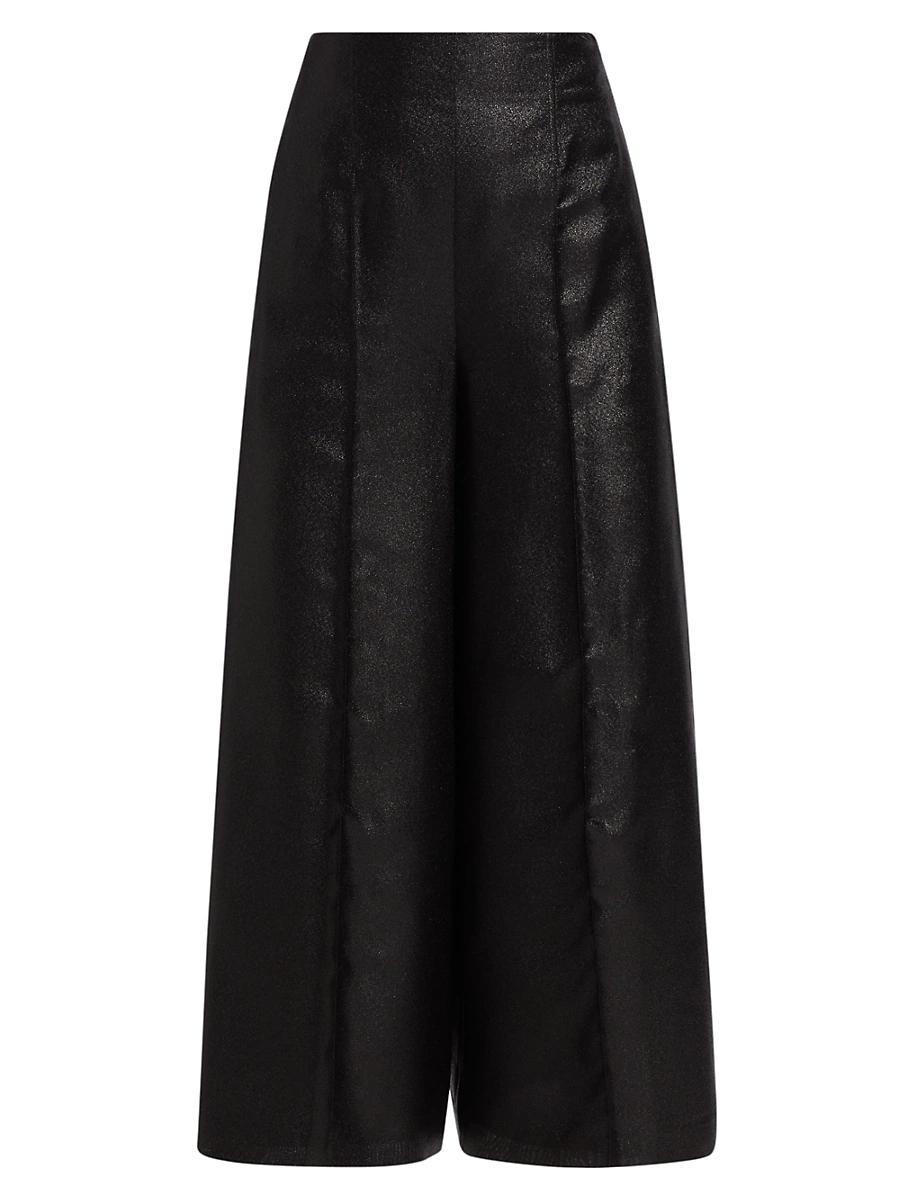 Womens Venus Metallic Wide-Leg Pants Size 0 Product Image