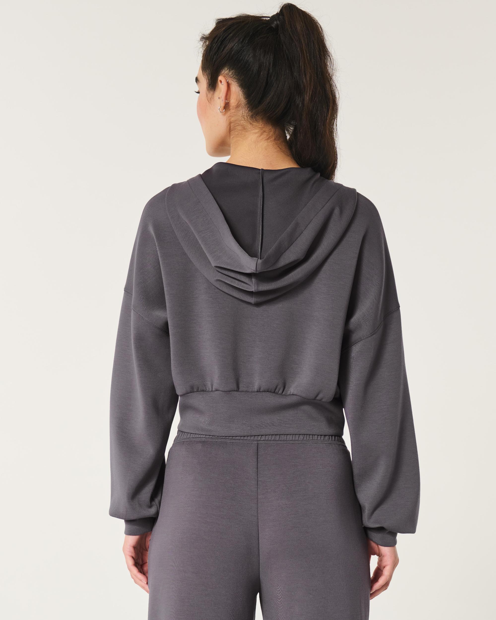 Gilly Hicks Cooldown Crop Zip-Up Hoodie Product Image