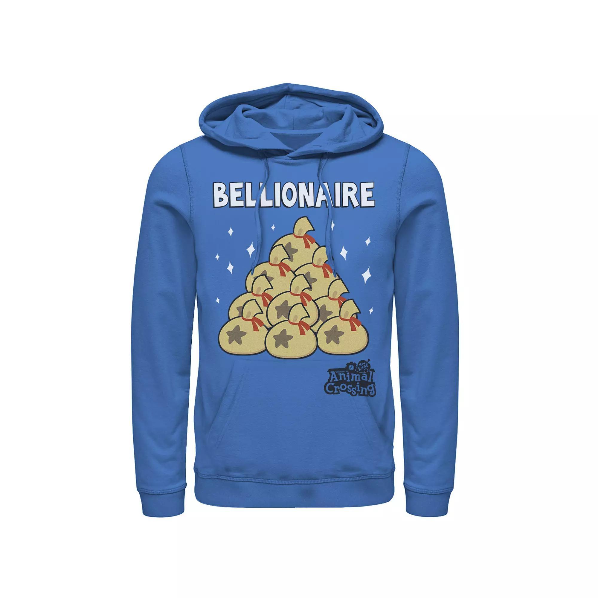 Men's Nintendo Animal Crossing New Leaf Bellionaire Hoodie, Size: XXL, Royal Product Image