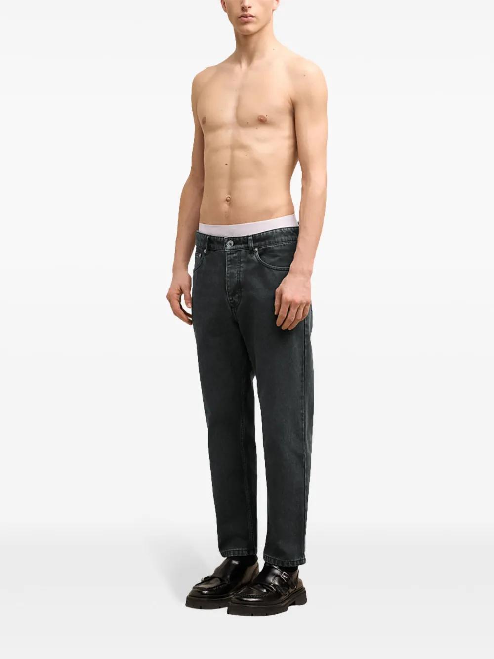 logo patch tapered jeans  Product Image