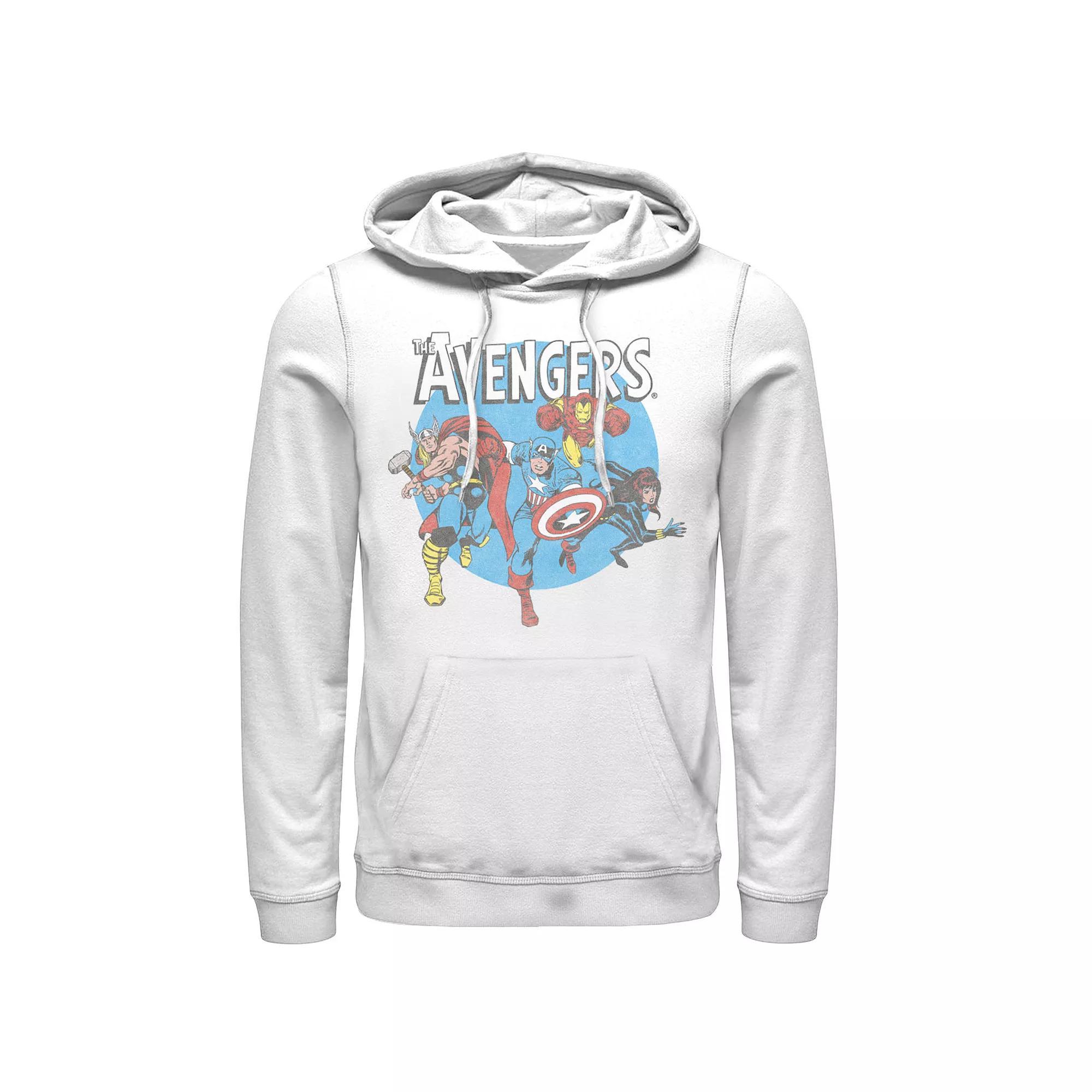 Men's Marvel Avengers Hoodie, Size: XXL, White Product Image