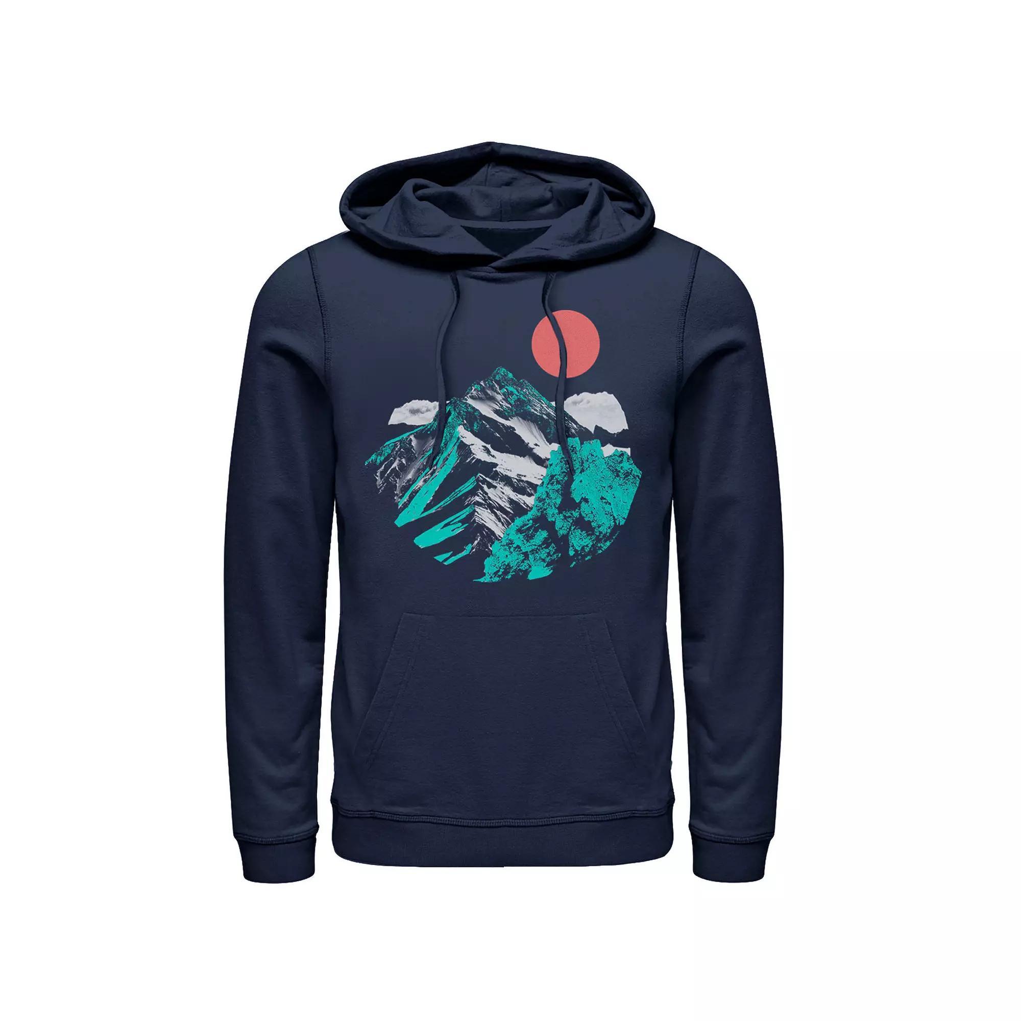 Men's Fifth Sun Artsy Mountain Range Hoodie, Size: 3XL, Blue Product Image