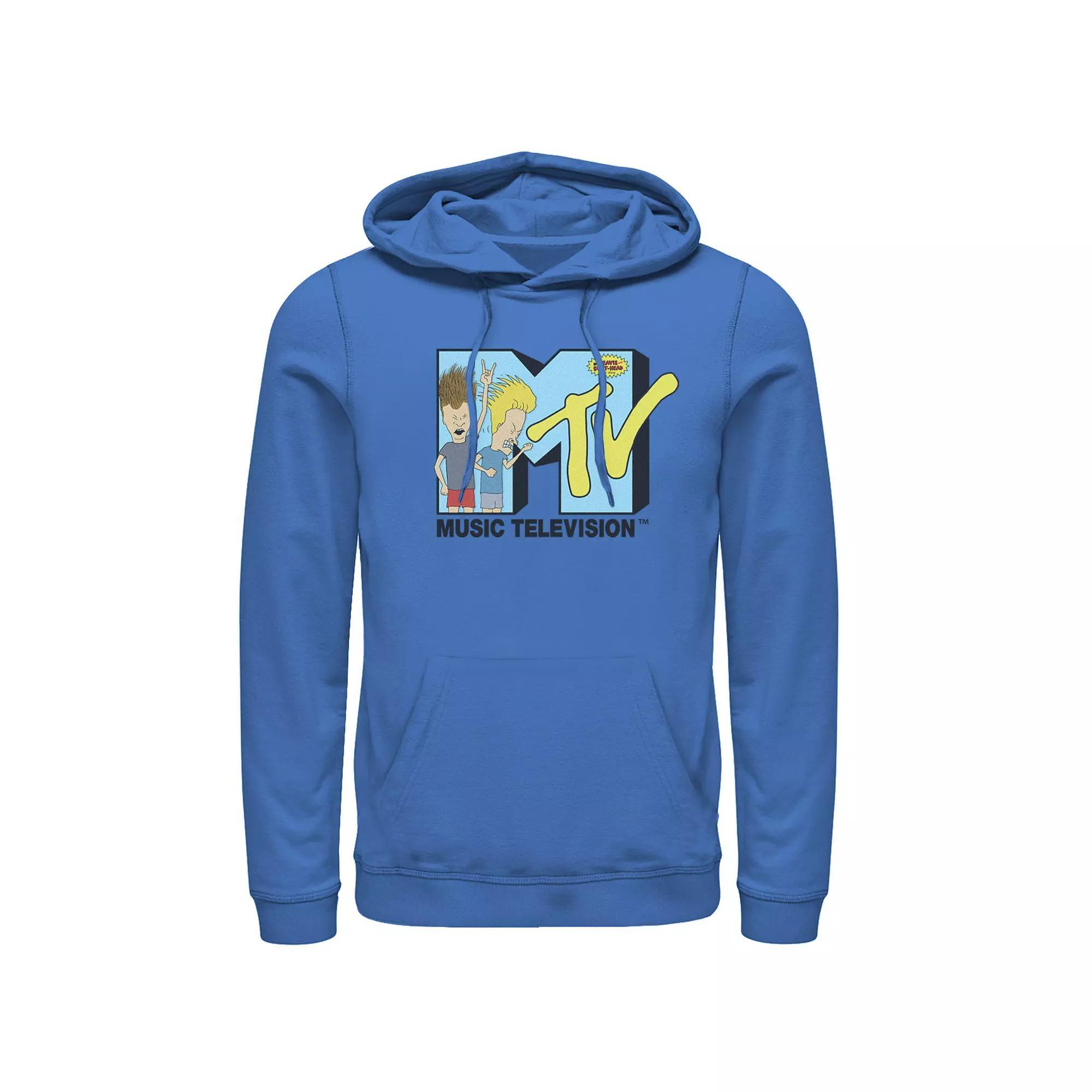 Men's Mtv Headbangers Rock Logo Hoodie, Size: Small, Royal Product Image
