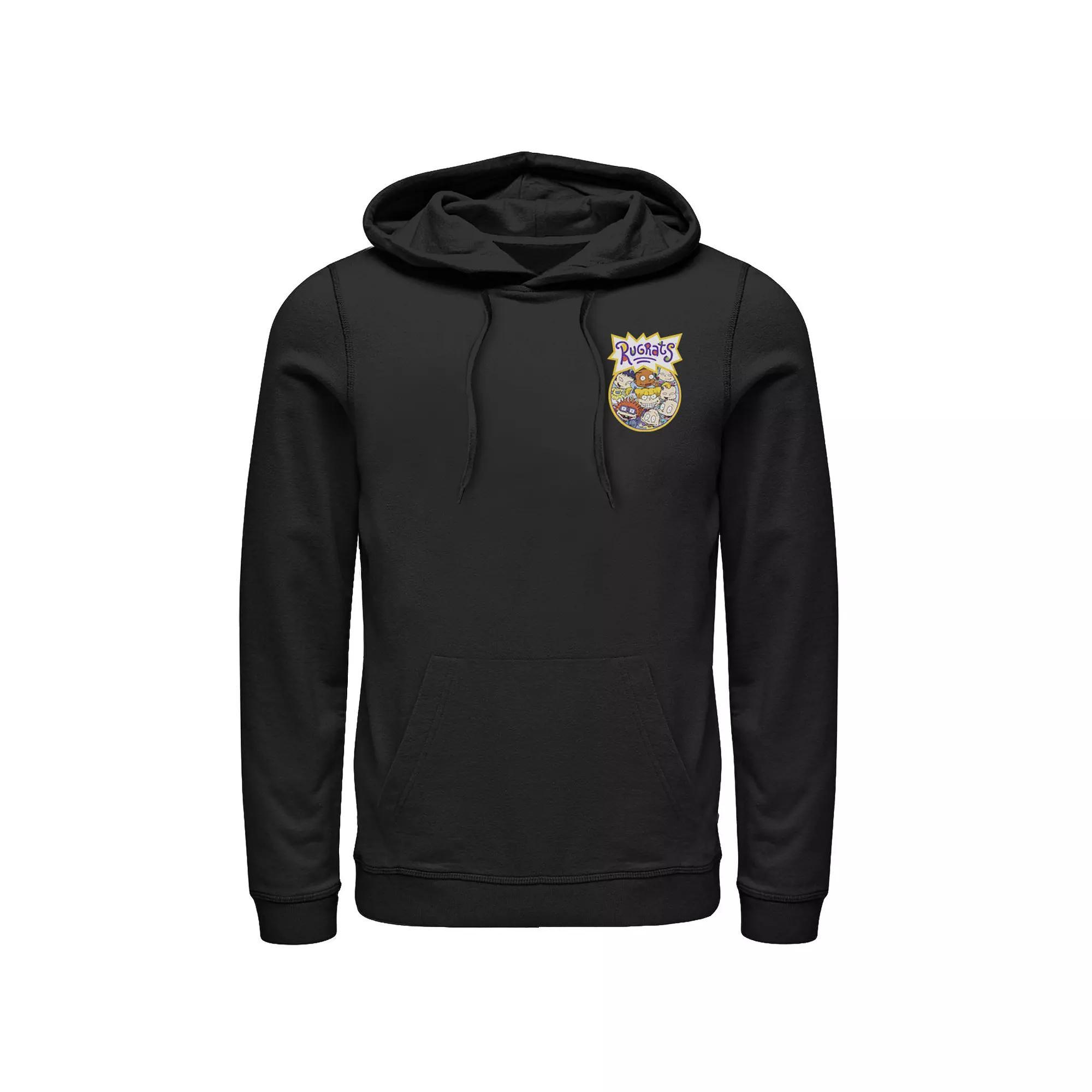 Men's Stranger Things Hawkins Police Left Chest Badge Hoodie, Size: Medium, Blue Product Image