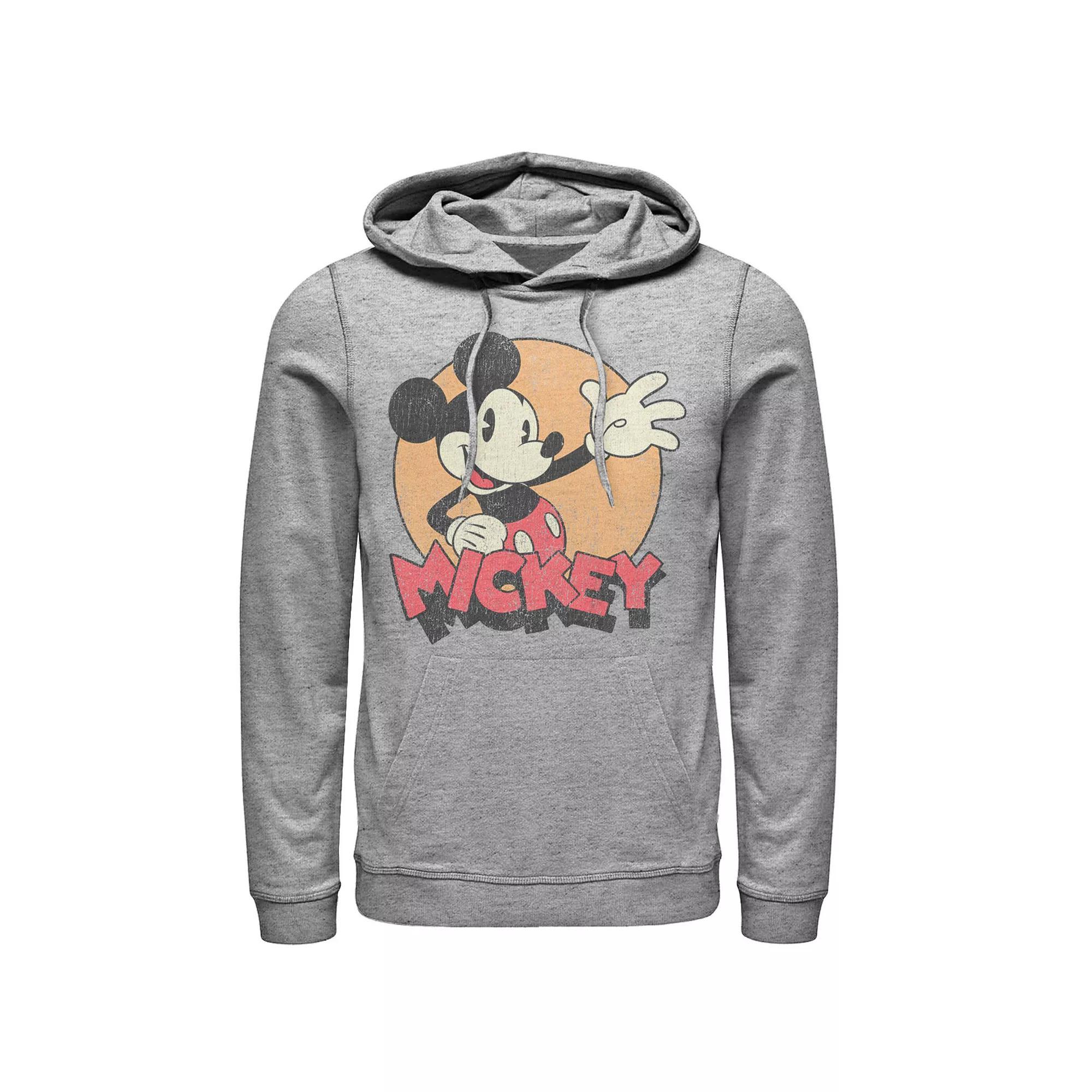 Disney's Mickey Mouse Men's Tried And True Classic Hoodie, Size: Small, Athletic Grey Product Image