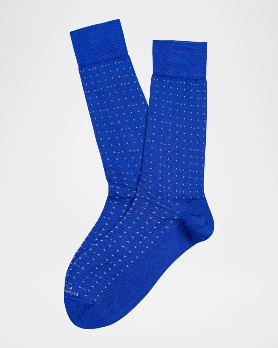 Mens Luxury Yarns Micro Dot Mid-Calf Socks Product Image