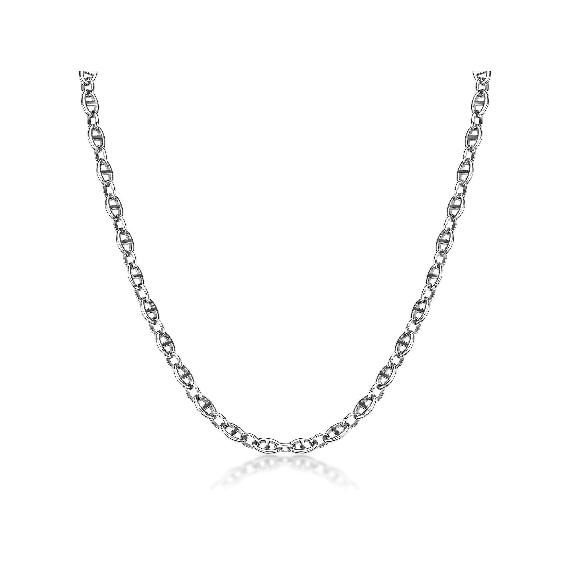 LYNX Men's Stainless Steel Mariner Chain Necklace, Size: 22" Product Image
