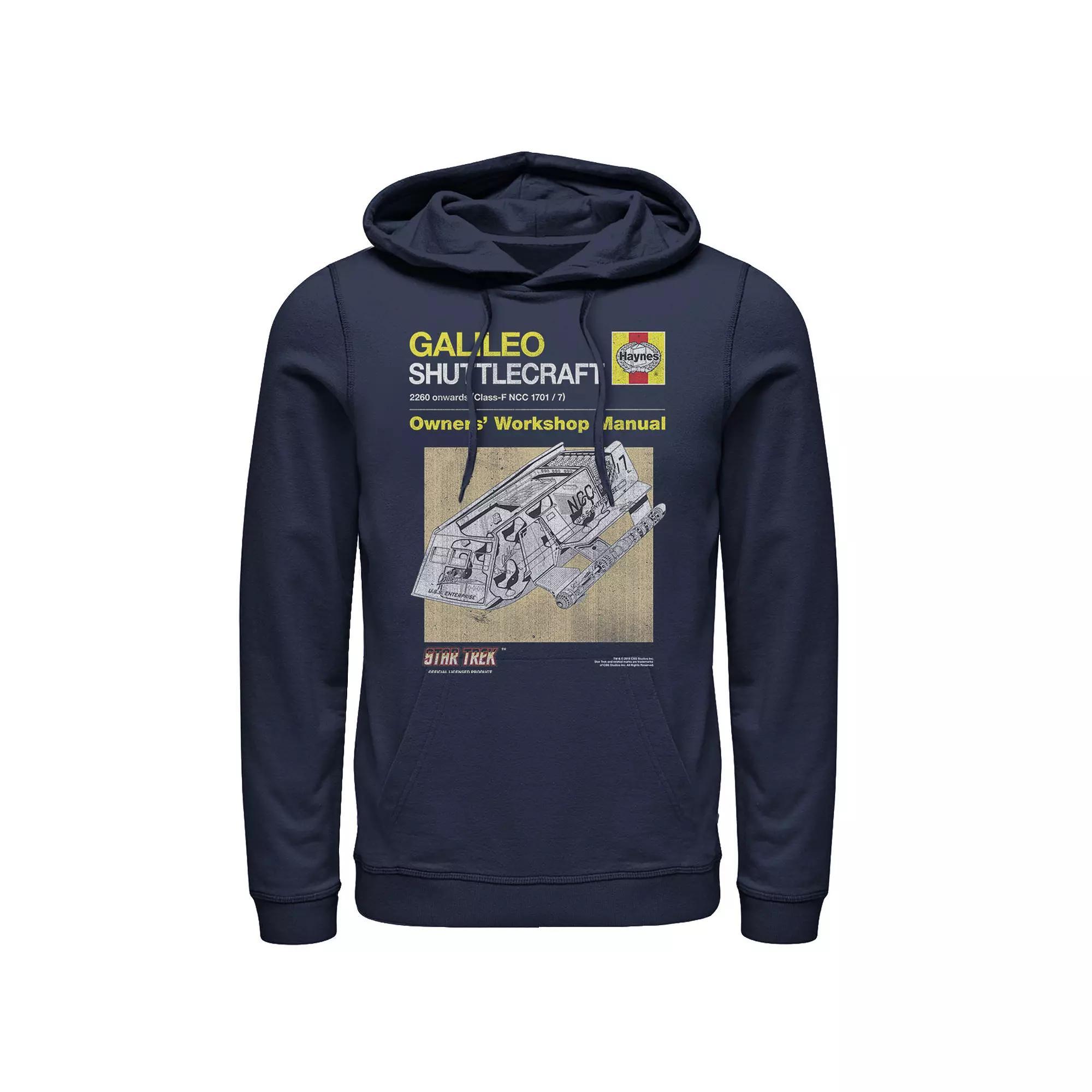 Men's Star Trek Original Series Galileo Manual Hoodie, Size: 3XL, Blue Product Image