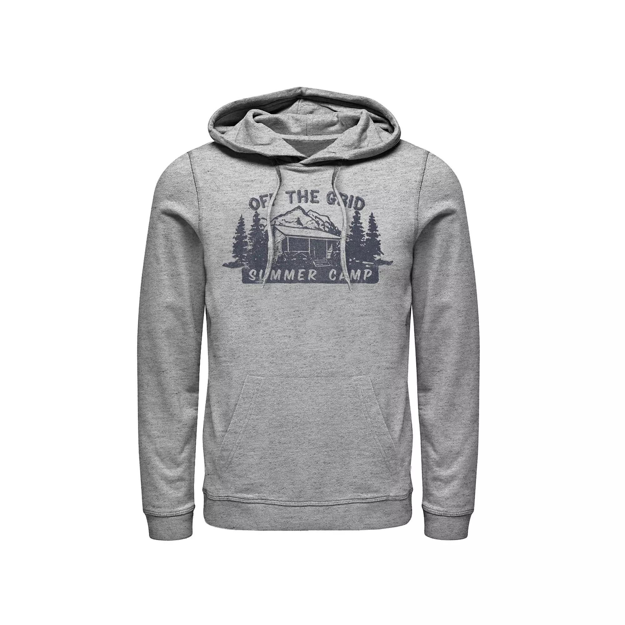 Men's DC Comics Batman Cloak Chest Logo Hoodie, Size: Small, Athletic Grey Product Image