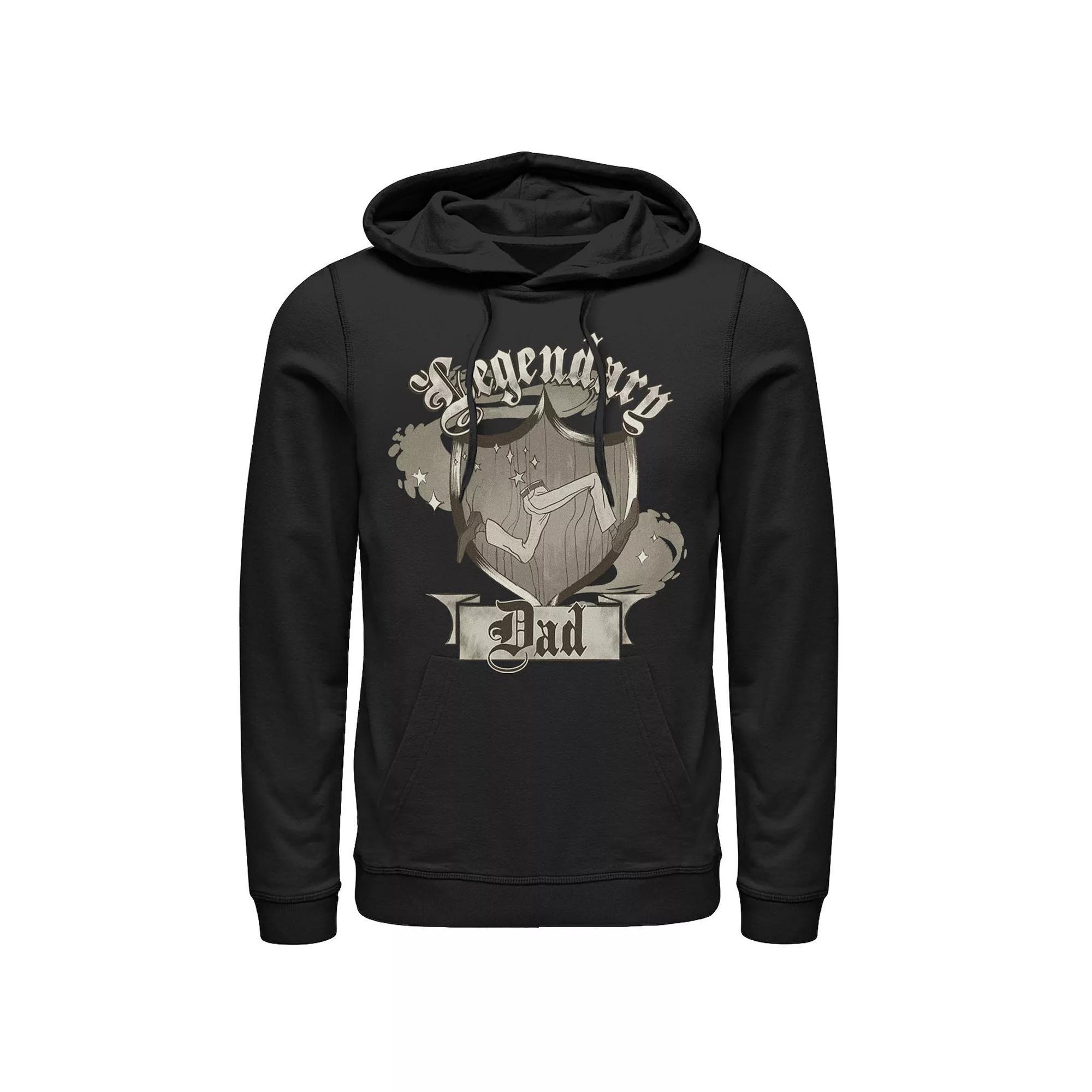 Men's Disney/Pixar Onward Legendary Dad Crest Hoodie, Size: XXL, Black Product Image