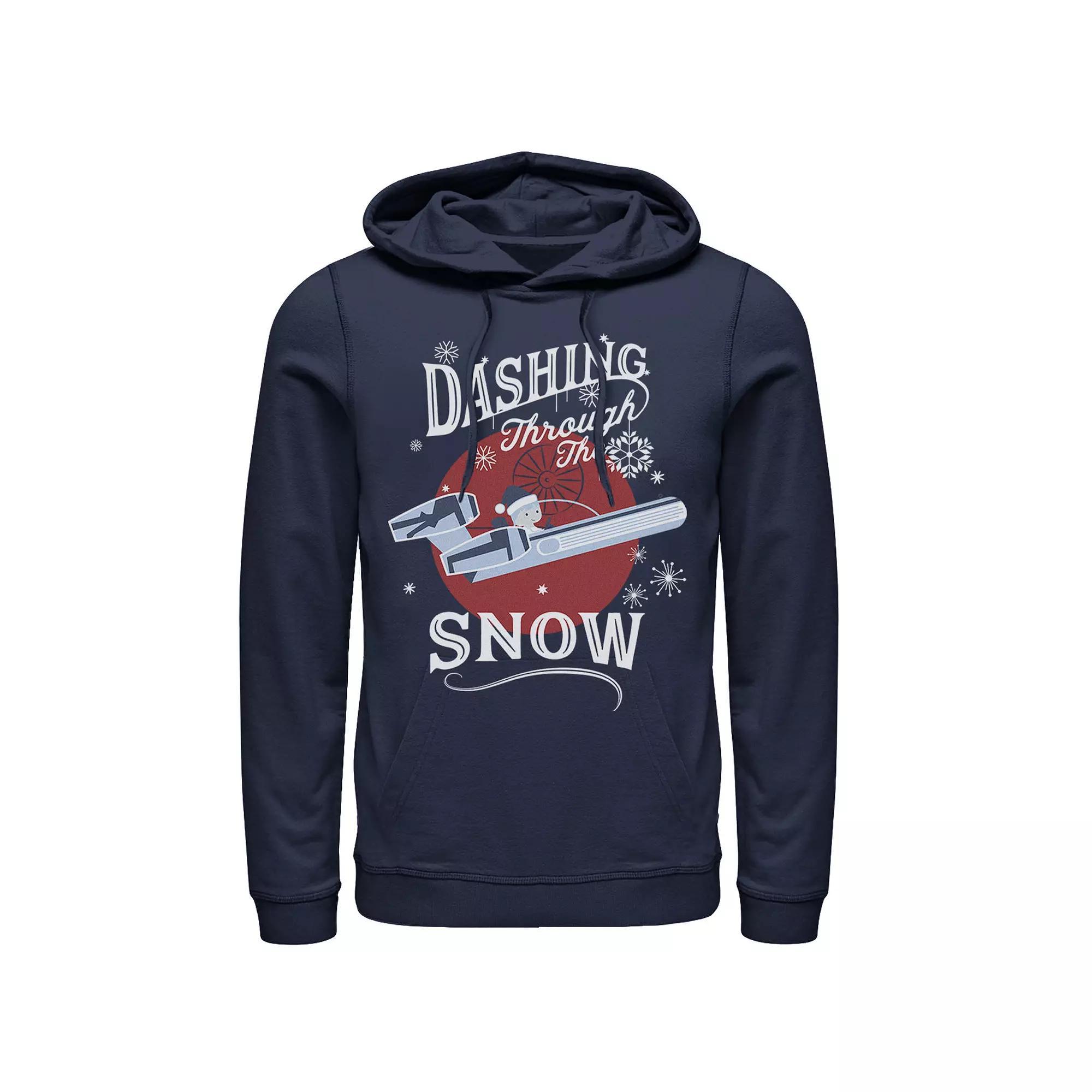 Men's Star Wars Luke Dashing Through Snow Christmas Hoodie, Size: Medium, Blue Product Image