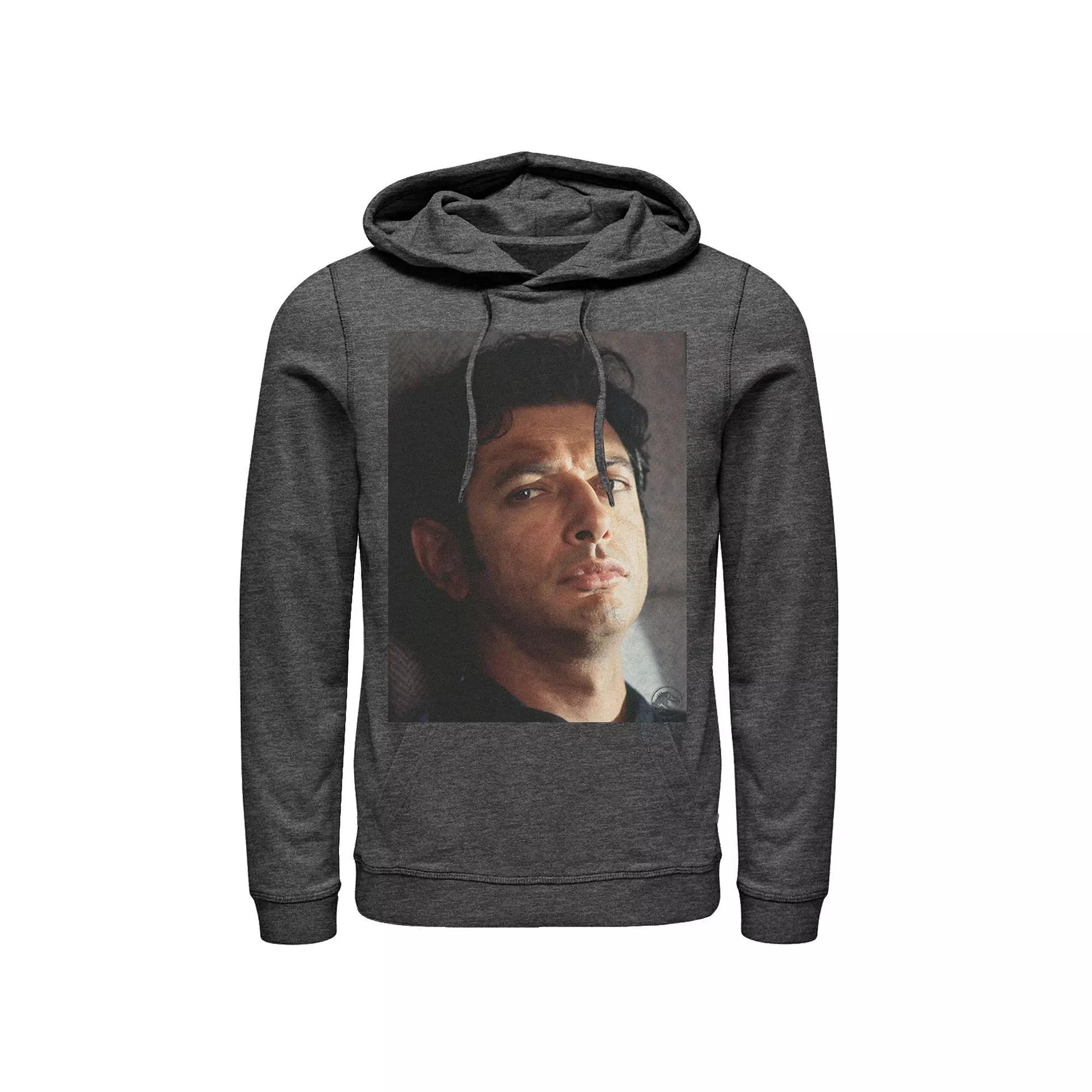 Mens Jurassic Park Jeff Goldblum Stare Graphic Pullover Hoodie Product Image