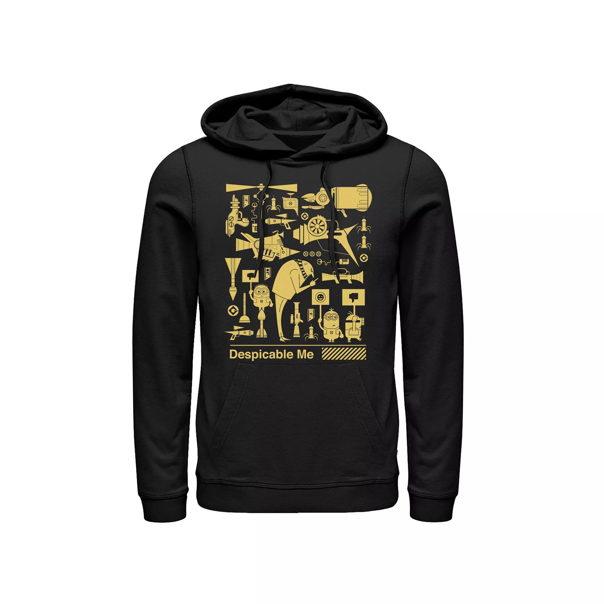 Boys' 8-20 Minions Plans Graphic Tee, Boy's, Size: Large, Black Product Image