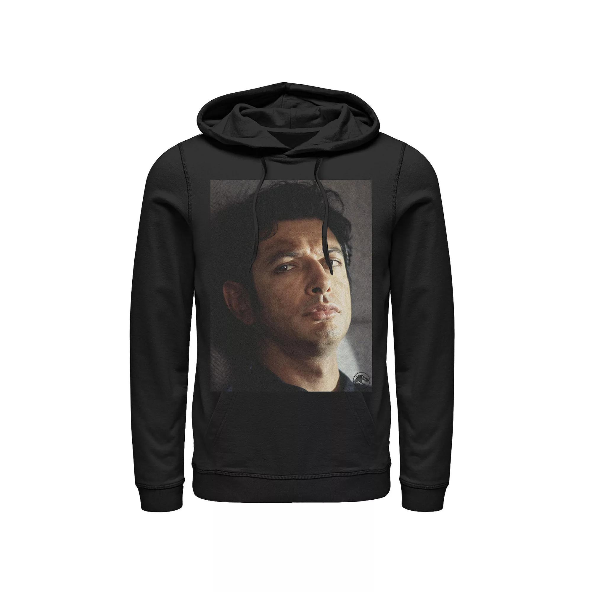 Mens Jurassic Park Jeff Goldblum Stare Graphic Pullover Hoodie Product Image