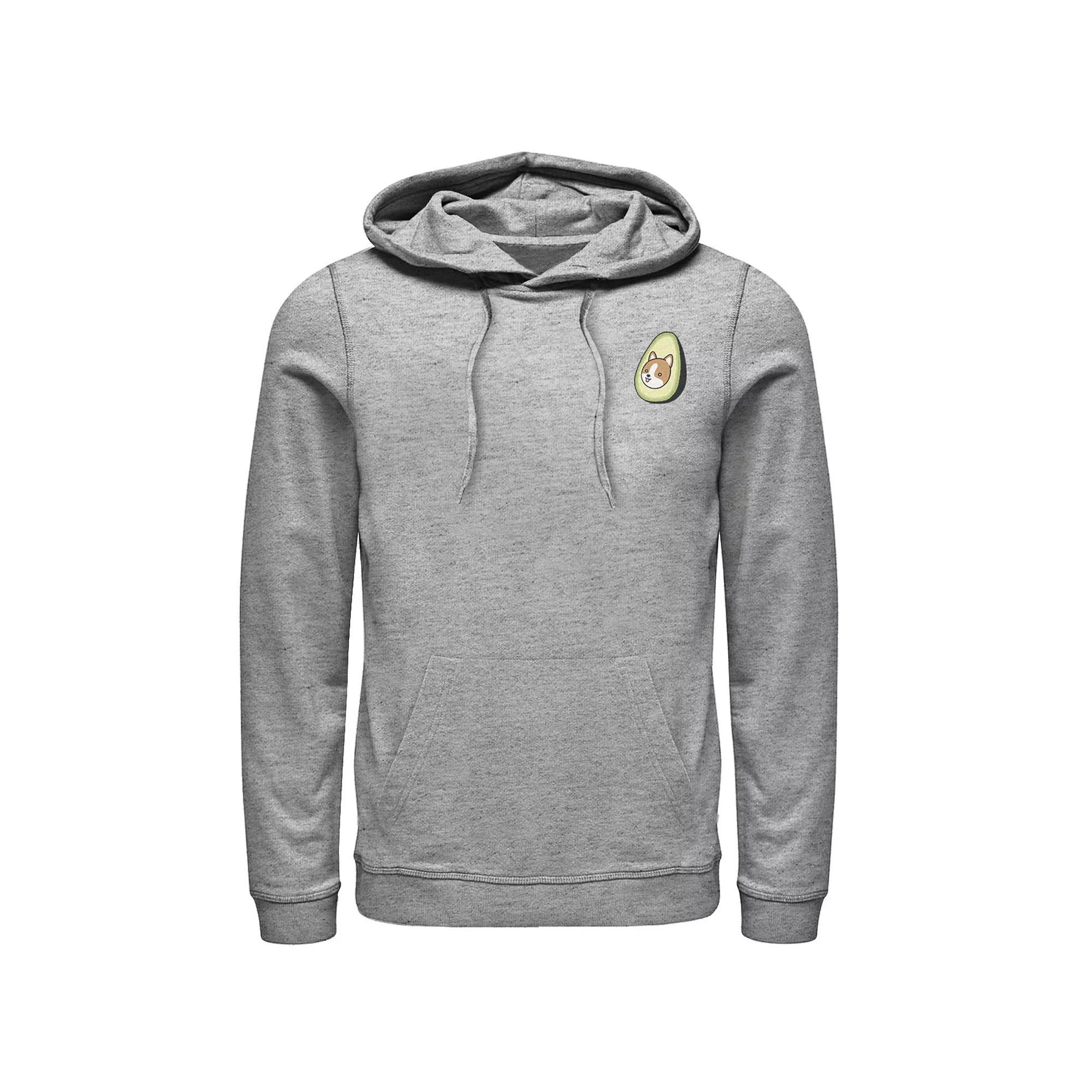 Men's Back To The Future 8-Bit Marty on Hoverboard Hoodie, Size: Large, Athletic Grey Product Image