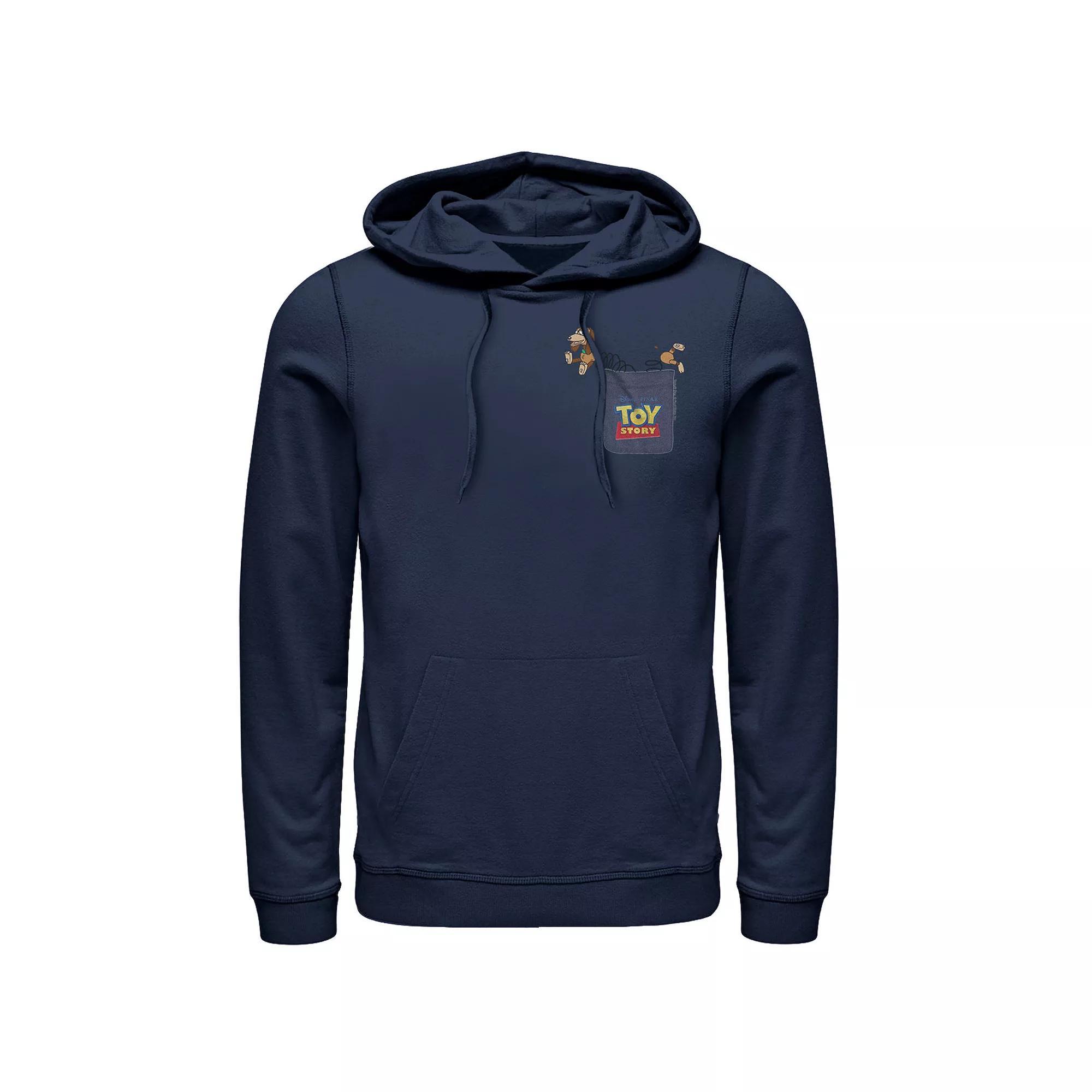 Men's Jurassic Park Velociraptor Tears Through Graphic Pullover Hoodie, Size: Large, Red Product Image