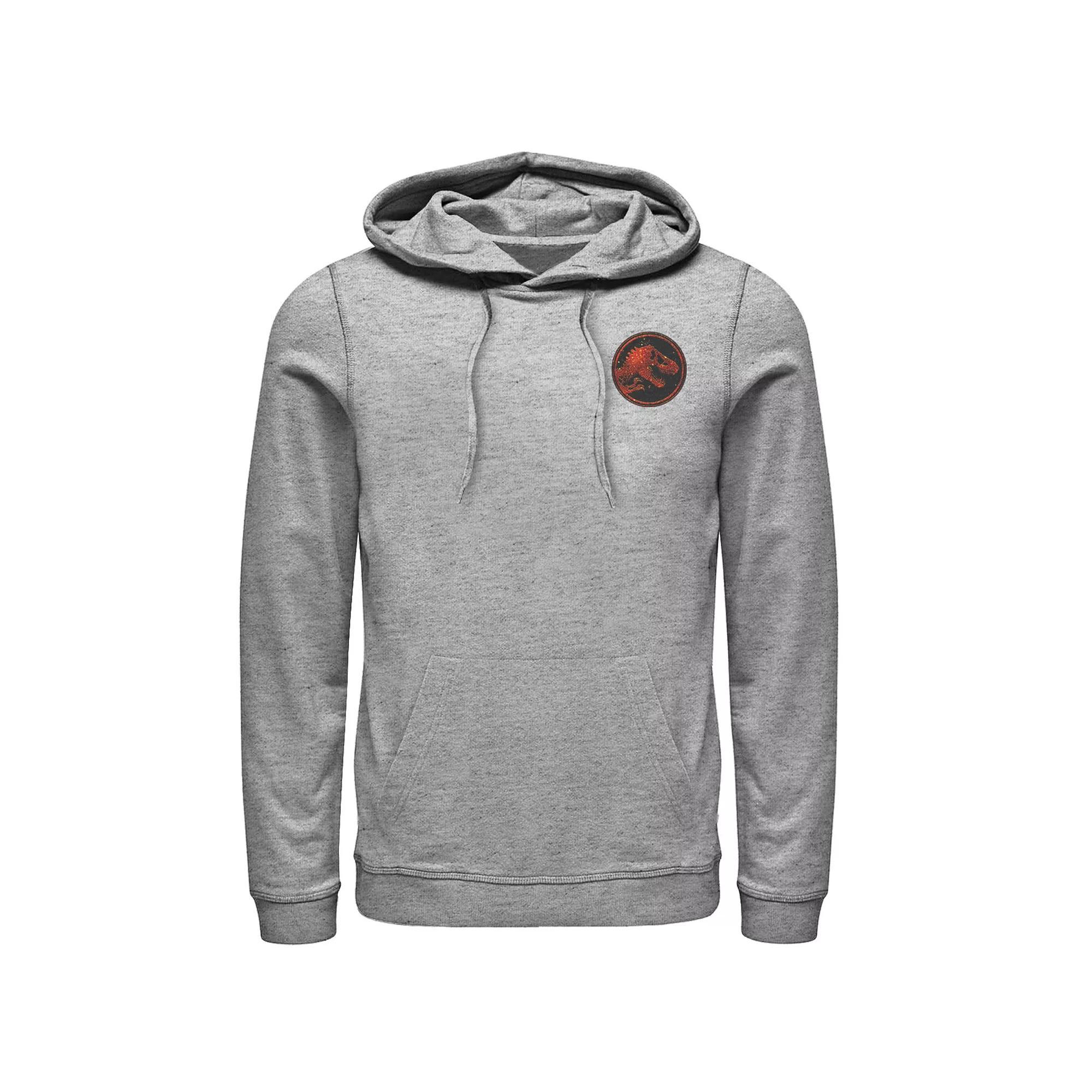 Mens Marvel Captain Marvel Movie Stitched Badge Hoodie Athletic Grey Product Image