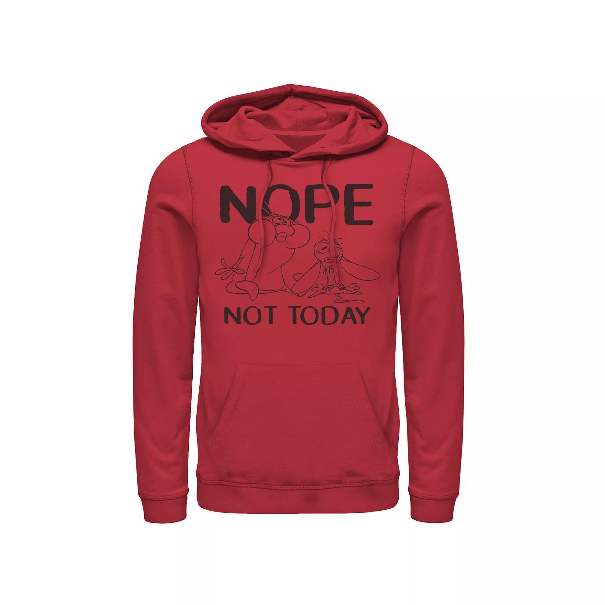 Mens Nickelodeon Ren And Stimpy Nope Not Today Sketch Hoodie Product Image