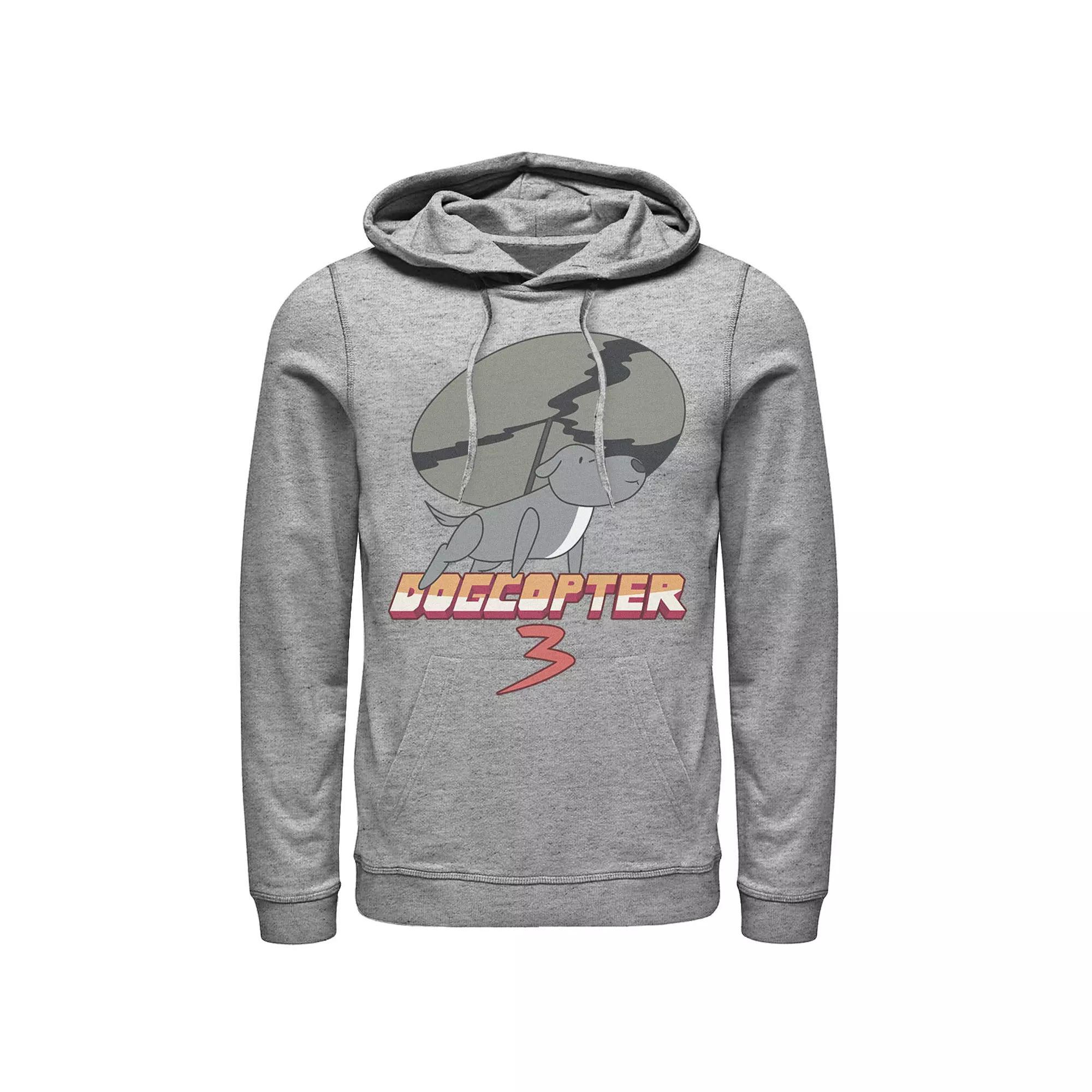 Men's Cartoon Network's Steven Universe Dogcopter 3 Hoodie, Size: 3XL, Athletic Grey Product Image
