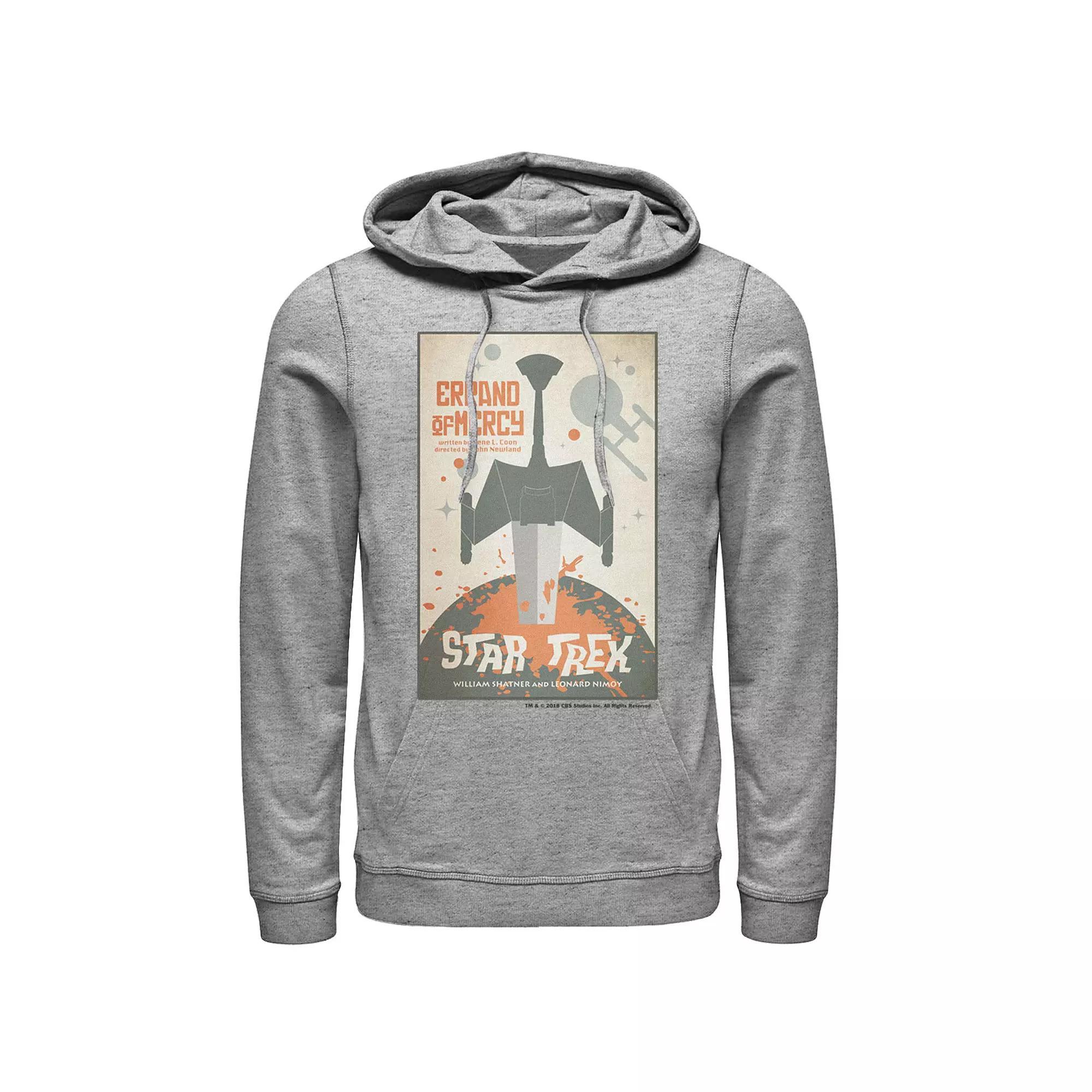 Men's Star Trek Original Series Errand of Mercy Hoodie, Size: Large, Athletic Grey Product Image