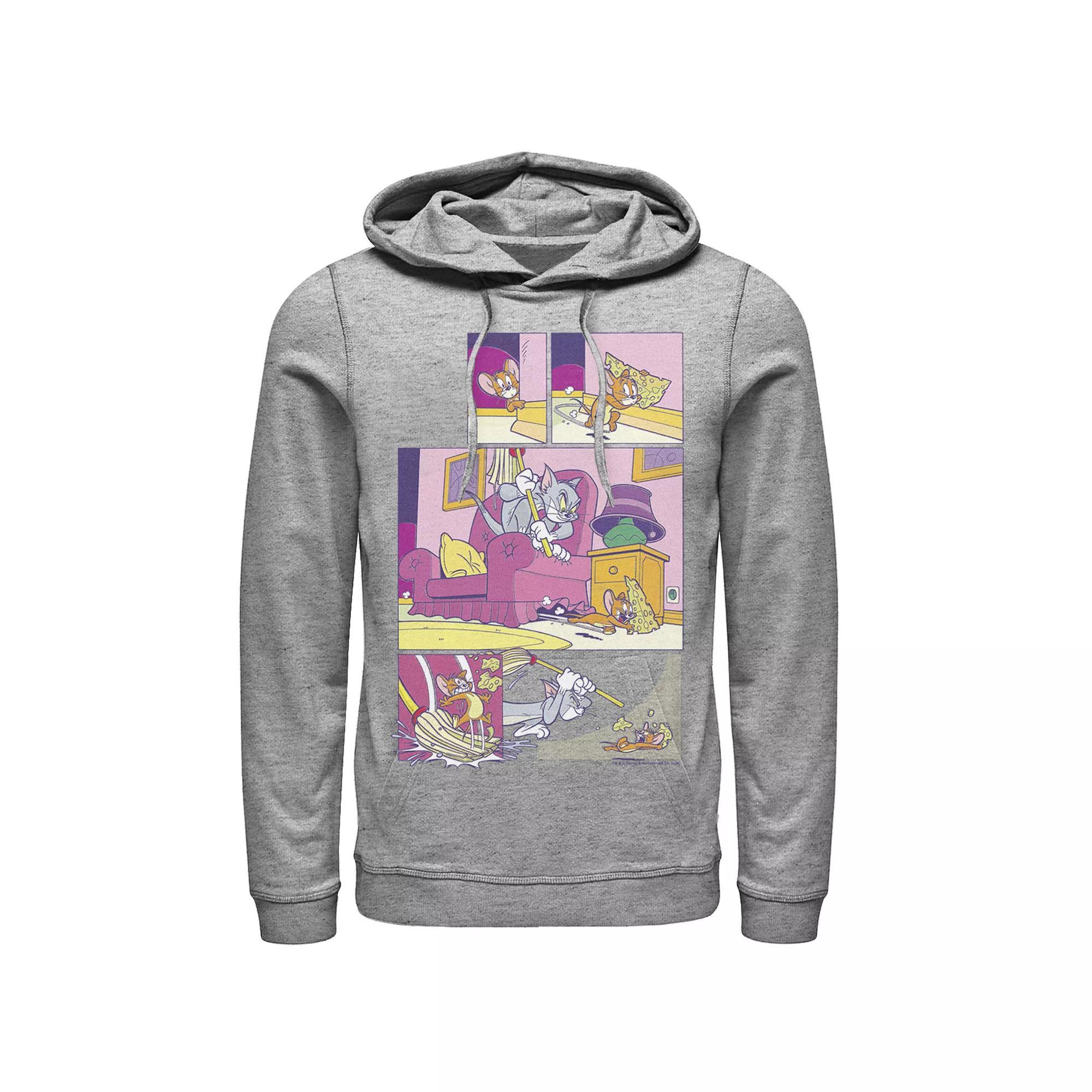 Men's Big Lebowski The Dude Abides Classic Circle Logo Hoodie, Size: Small, Athletic Grey Product Image