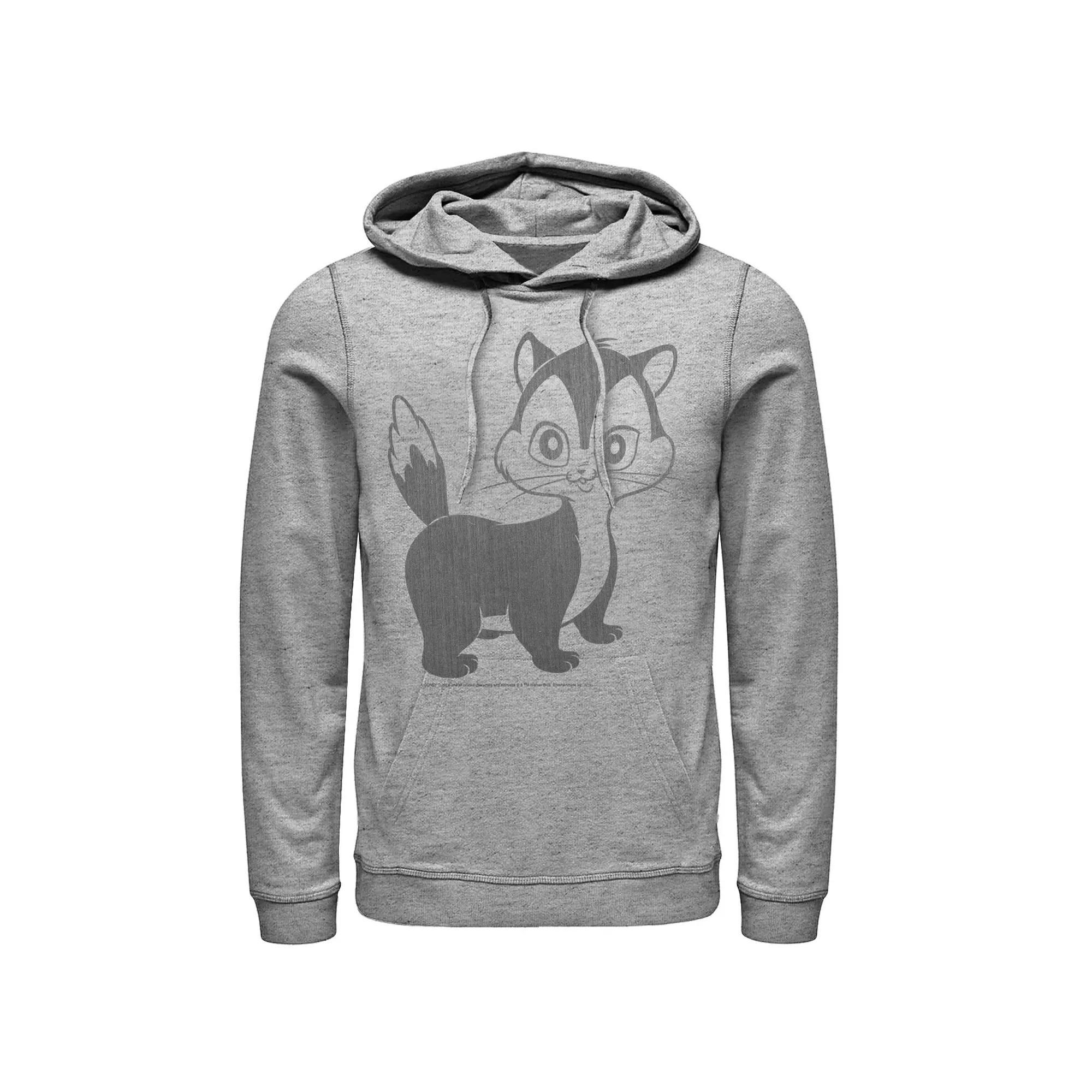 Men's Looney Tunes Pussyfoot Portrait Hoodie, Size: Small, Athletic Grey Product Image
