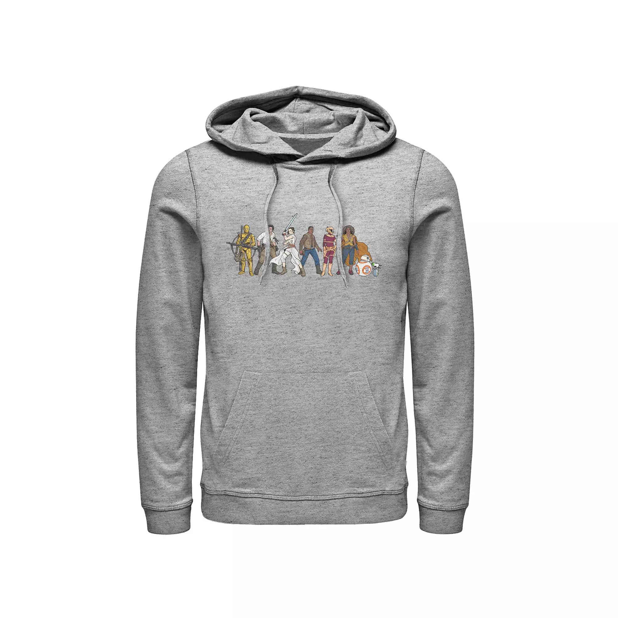 Disney's Maleficent Curses Never End Outline Men's Hoodie, Size: Large, Athletic Grey Product Image