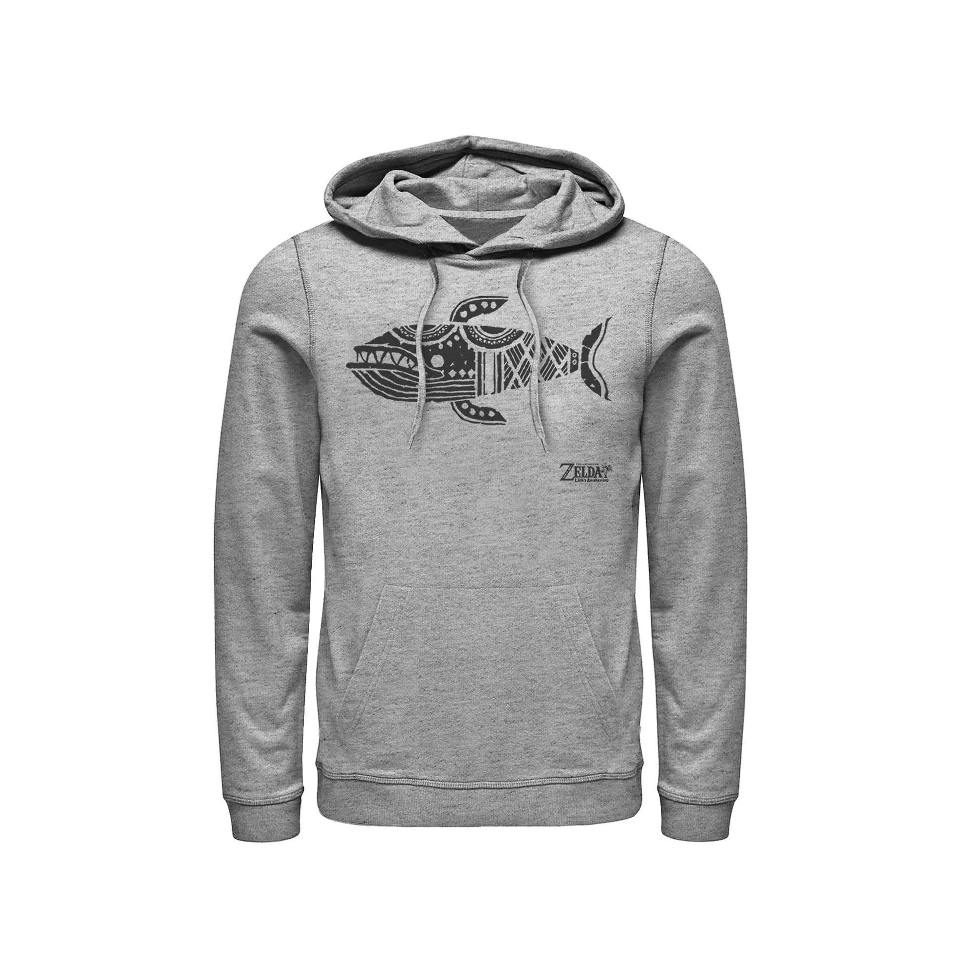 Men's Boogie Text Hoodie, Size: Small, Athletic Grey Product Image