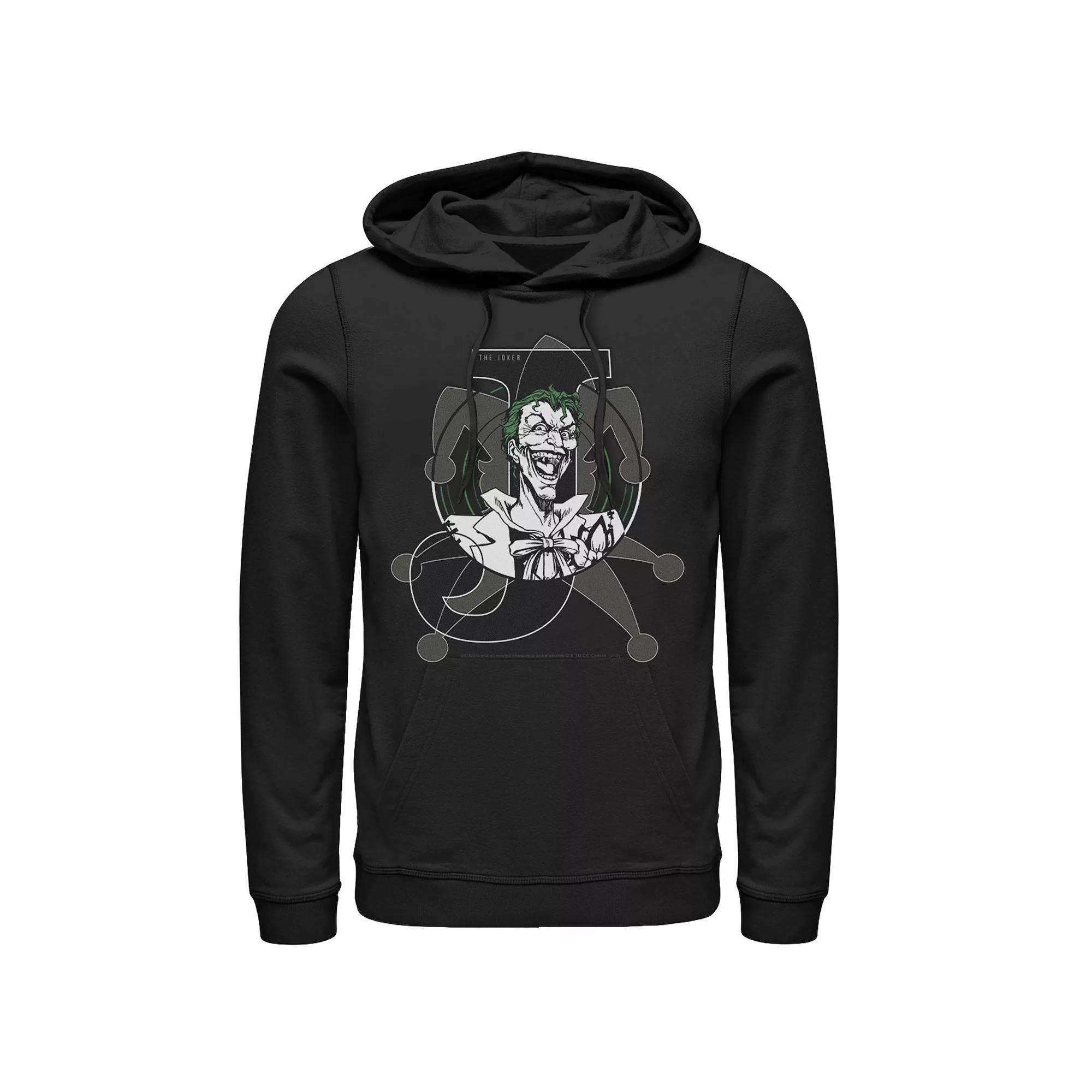 Men's DC Comics The Joker Classic Logo Ringer Tee, Size: XL, Grey Heather Product Image