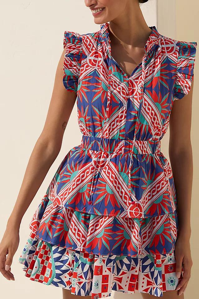 Ro's Garden Bimba Ruffled Tiered Mini Dress Product Image