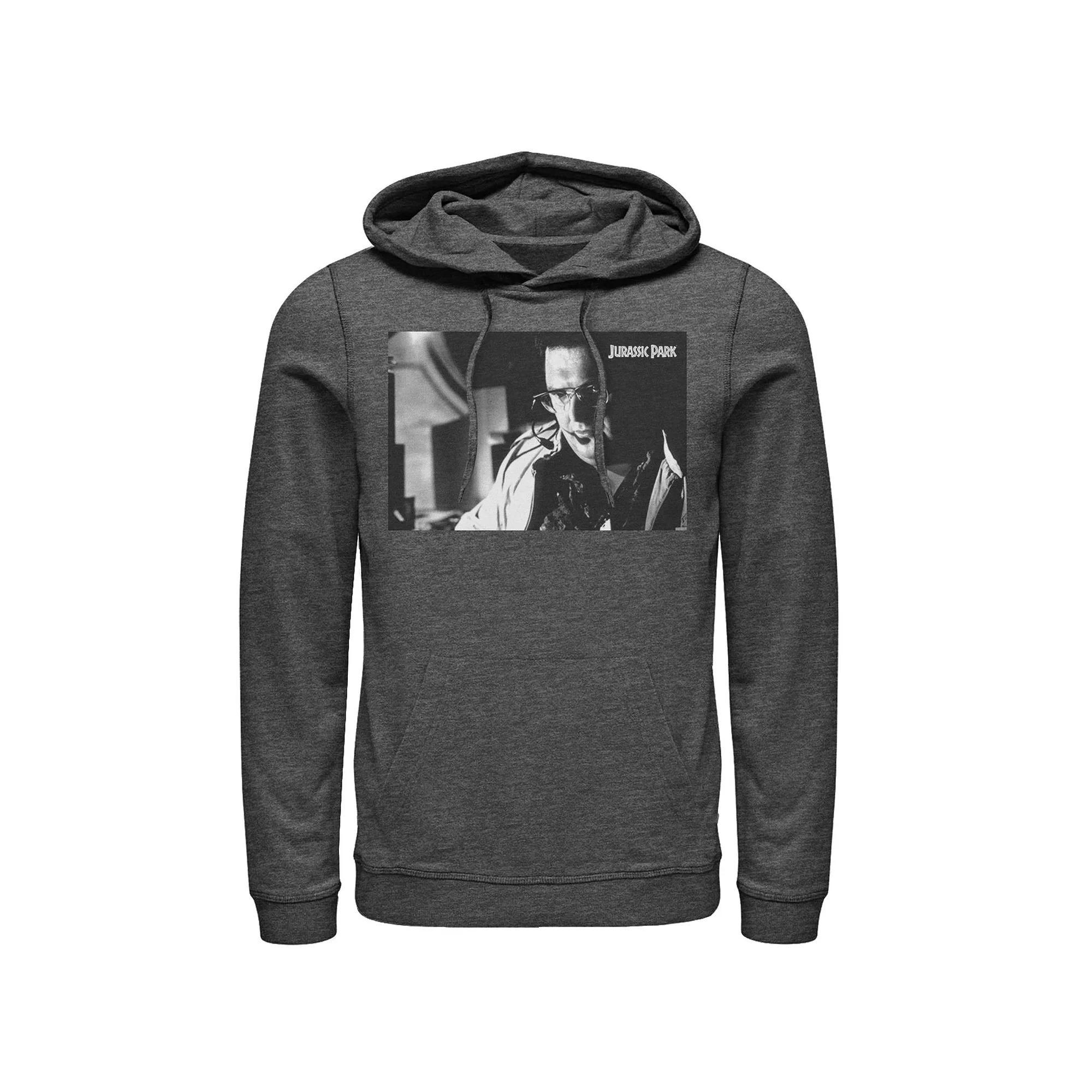Men's Jurassic World Two T-Rex Orange Schematic Hoodie, Size: Medium, Black Product Image