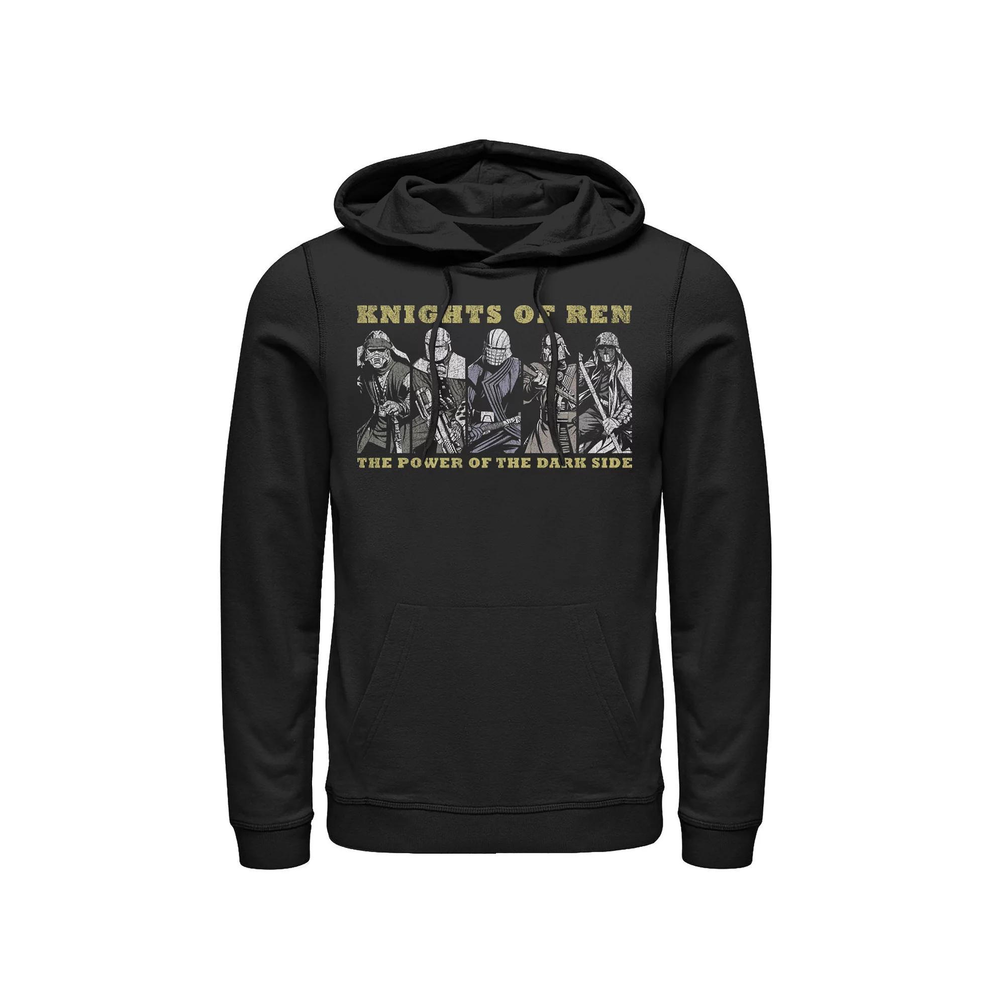Men's Star Wars The Mandalorian The Child Triangle Galaxy Touch Graphic Hoodie, Size: XL, Black Product Image
