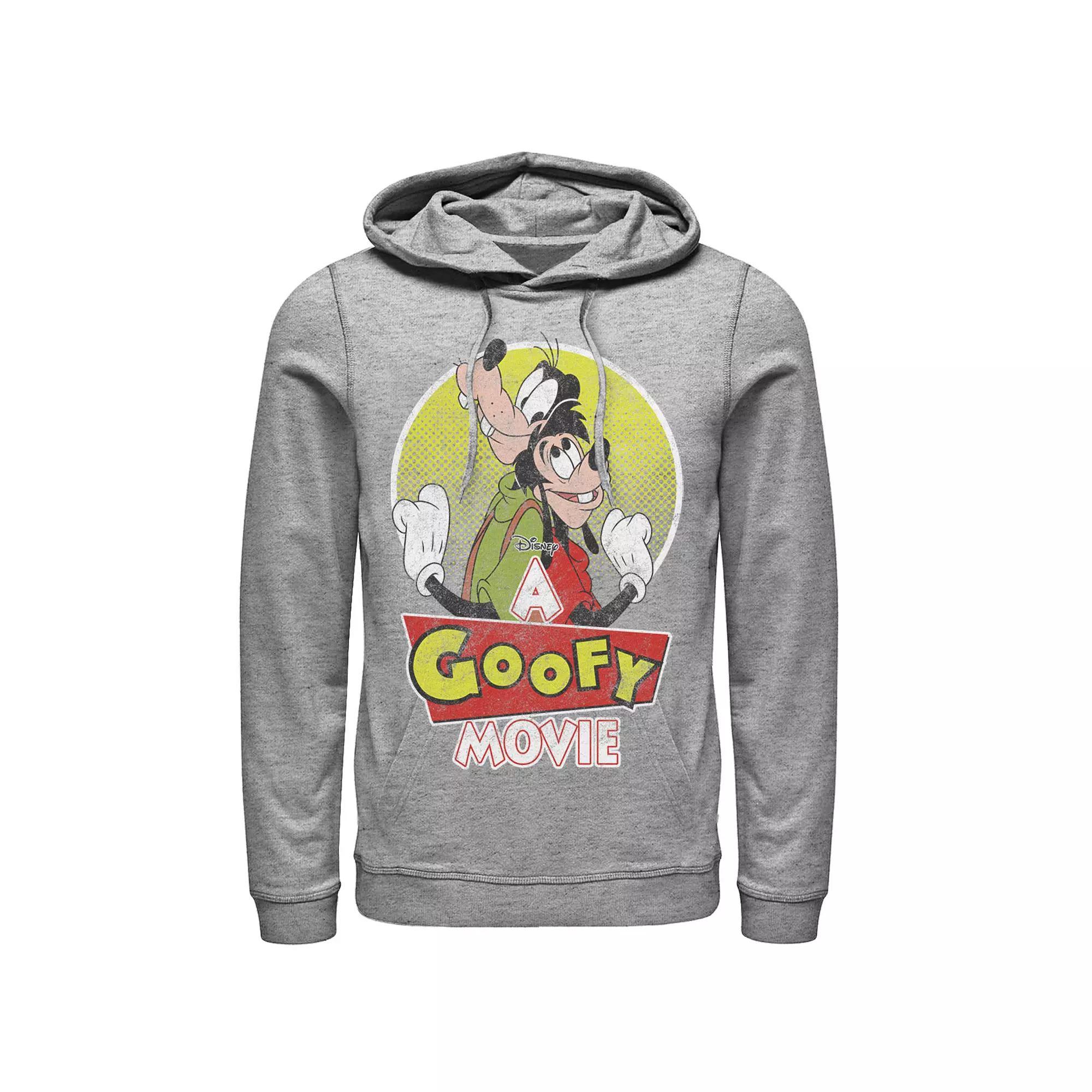 Disney's A Goofy Movie Max And Goofy Portrait Men's Hoodie, Size: XL, Athletic Grey Product Image