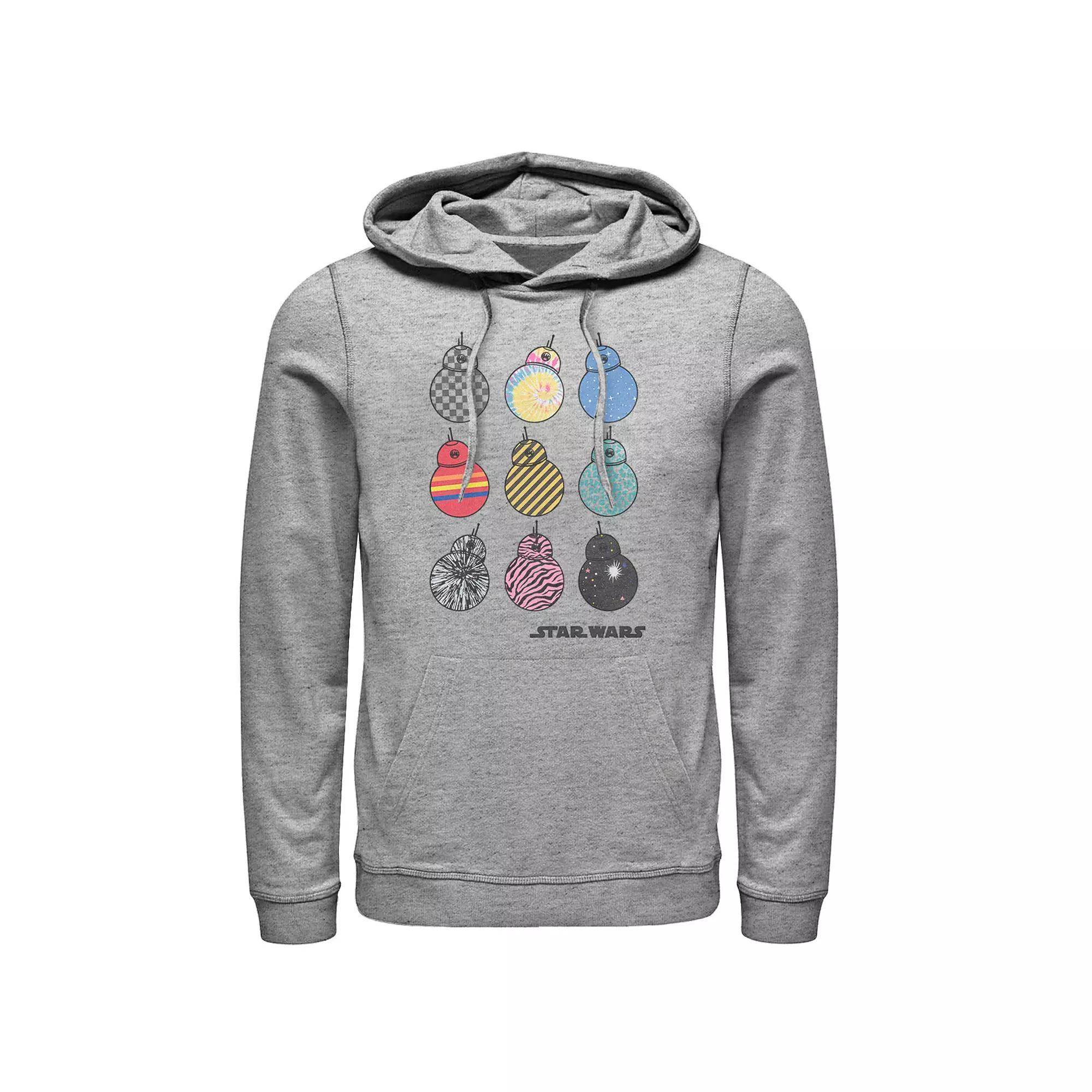 Men's Star Wars The Rise of Skywalker BB-8 Fashion Graphic Hoodie, Size: Small, Athletic Grey Product Image